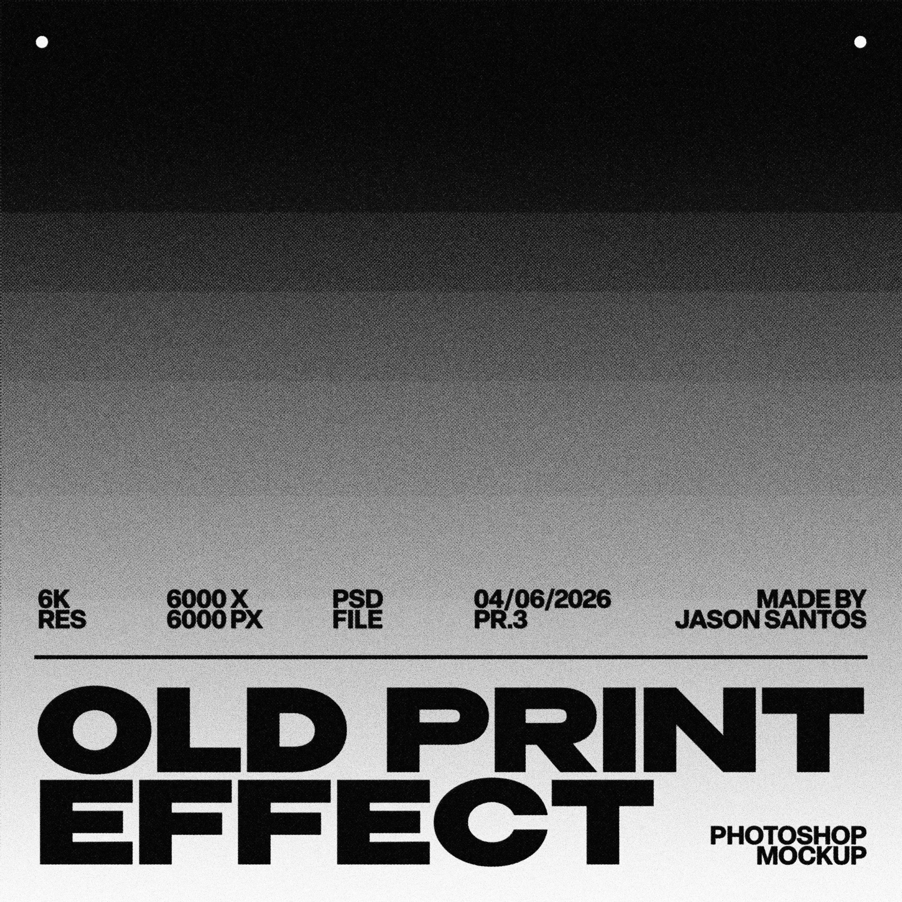 Old Print Effect Jason Santos