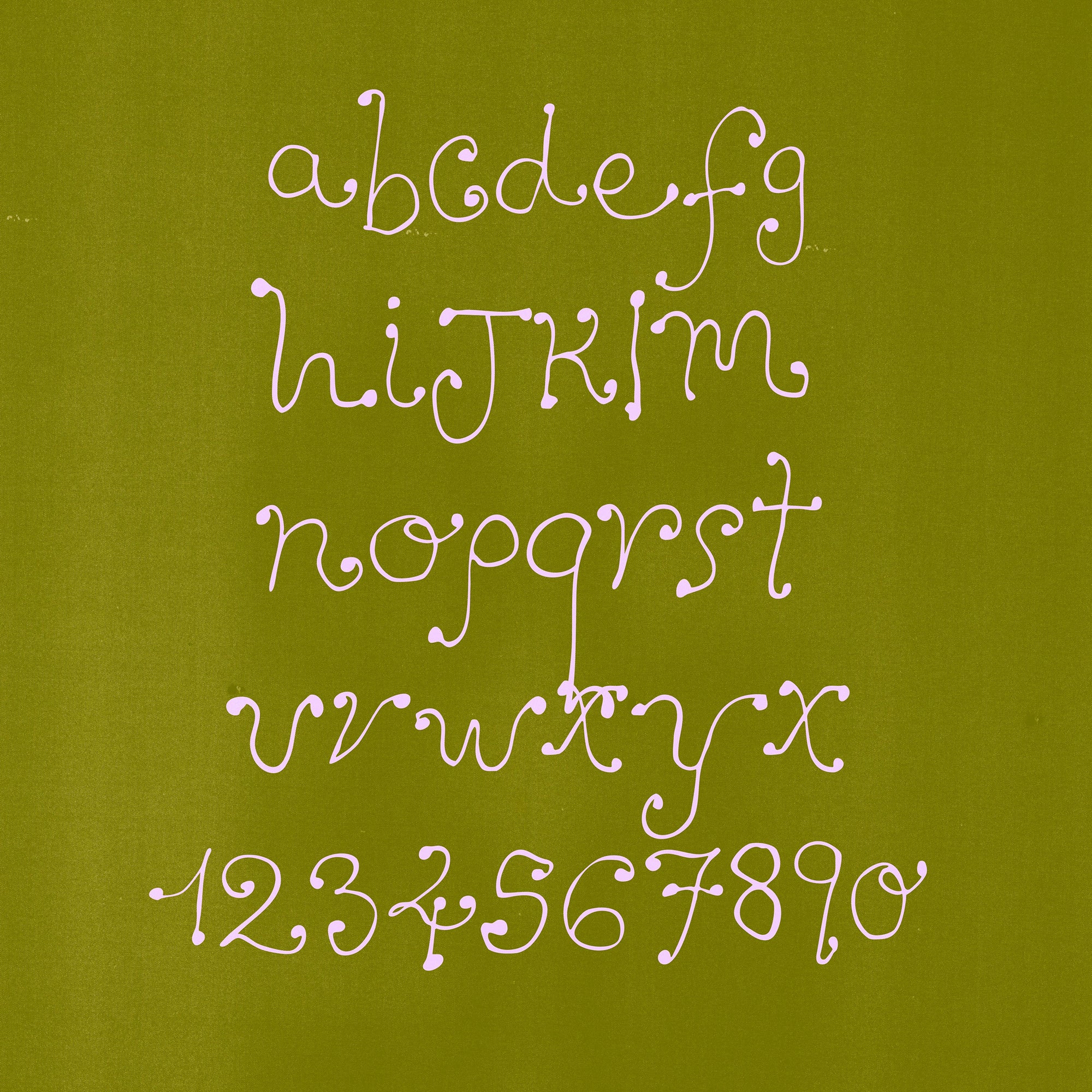 Dandelion Organic Hand Drawn Font Madeline O'Donoghue