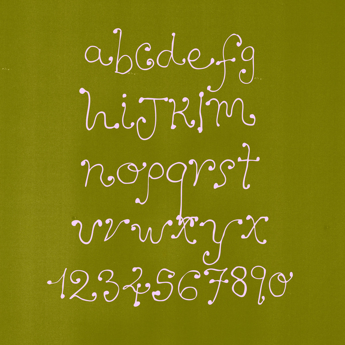 Dandelion Organic Hand Drawn Font Madeline O'Donoghue