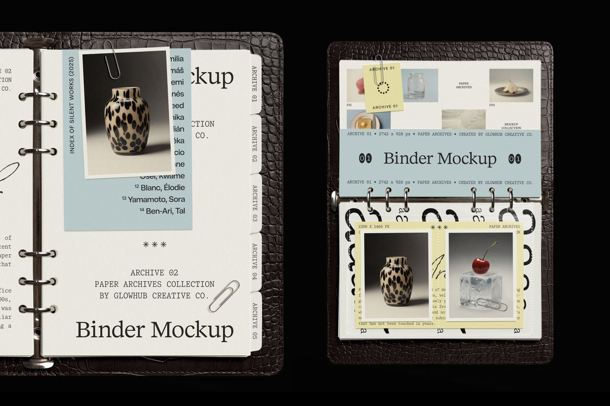 Paper Archives • Complete Mockup Collection Glowhub Creative Co.