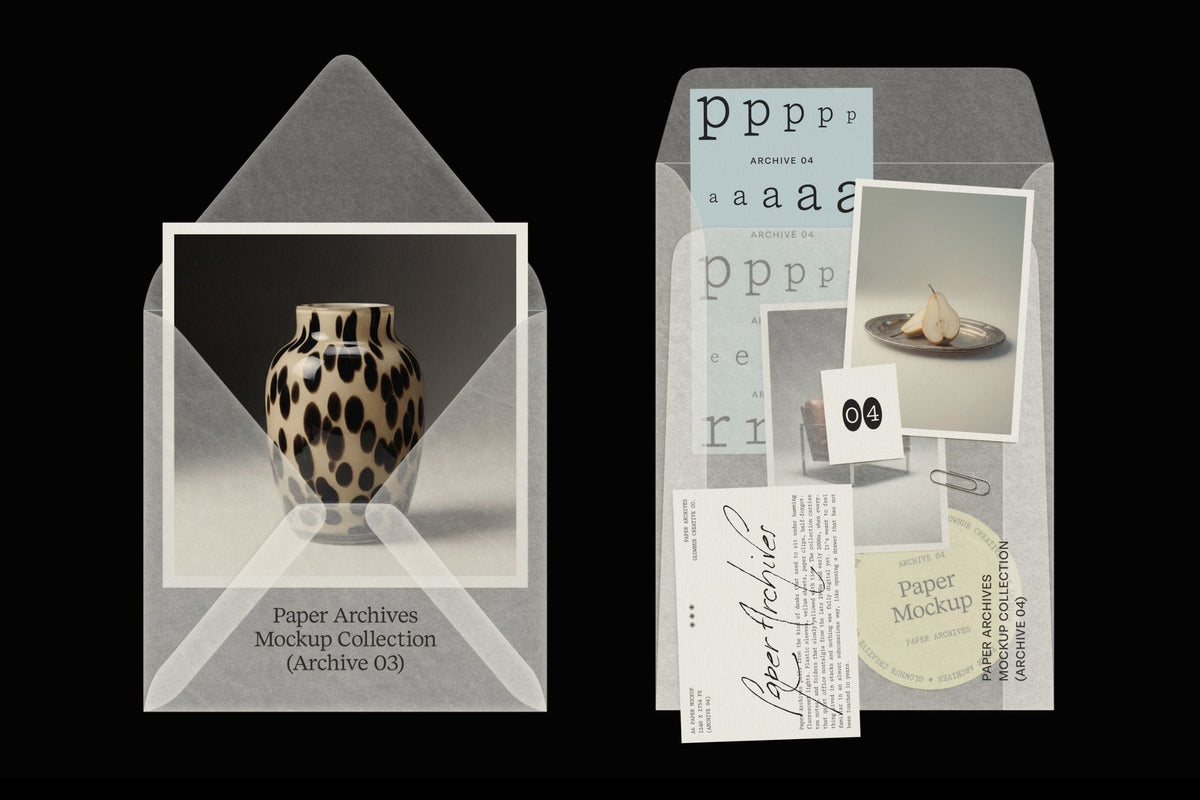 Paper Archives • Complete Mockup Collection Glowhub Creative Co.