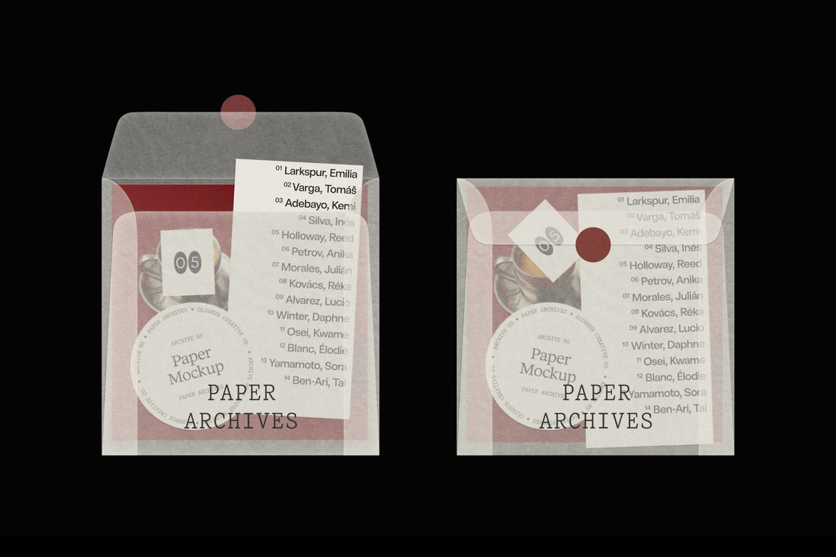 Paper Archives • Complete Mockup Collection Glowhub Creative Co.