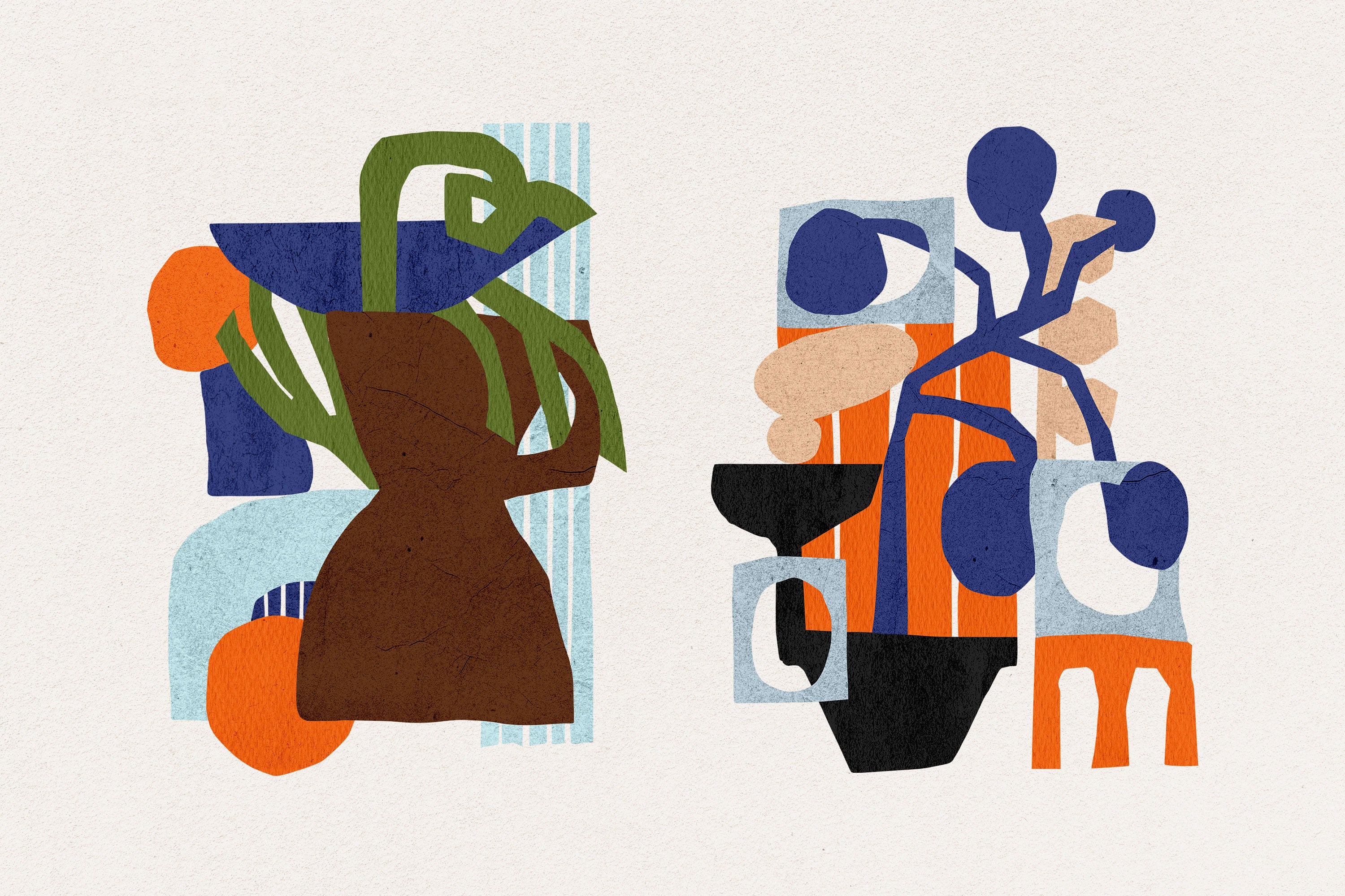 Paper Cut-Out Shapes Collection Pixelbuddha