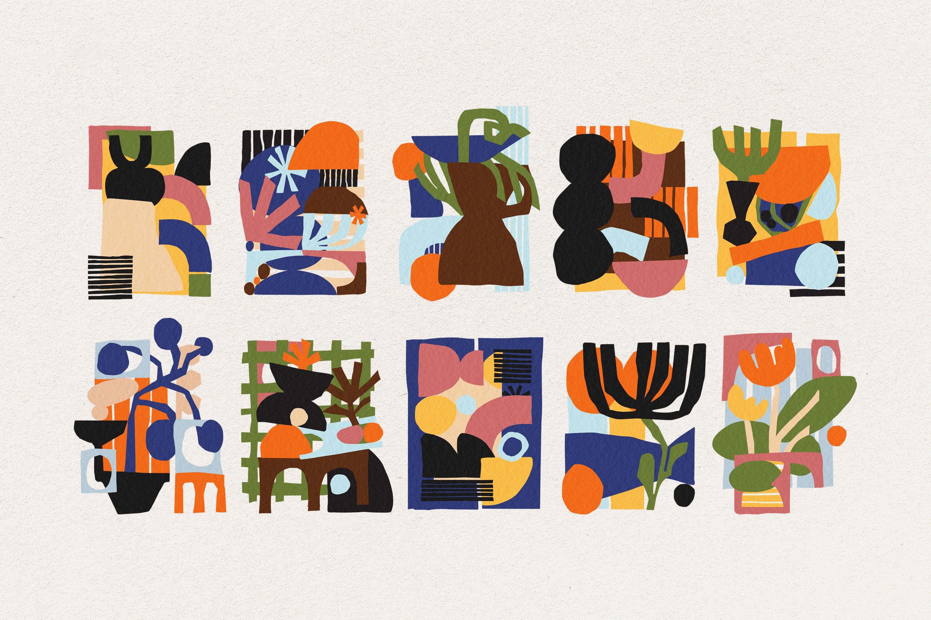 Paper Cut-Out Shapes Collection Pixelbuddha