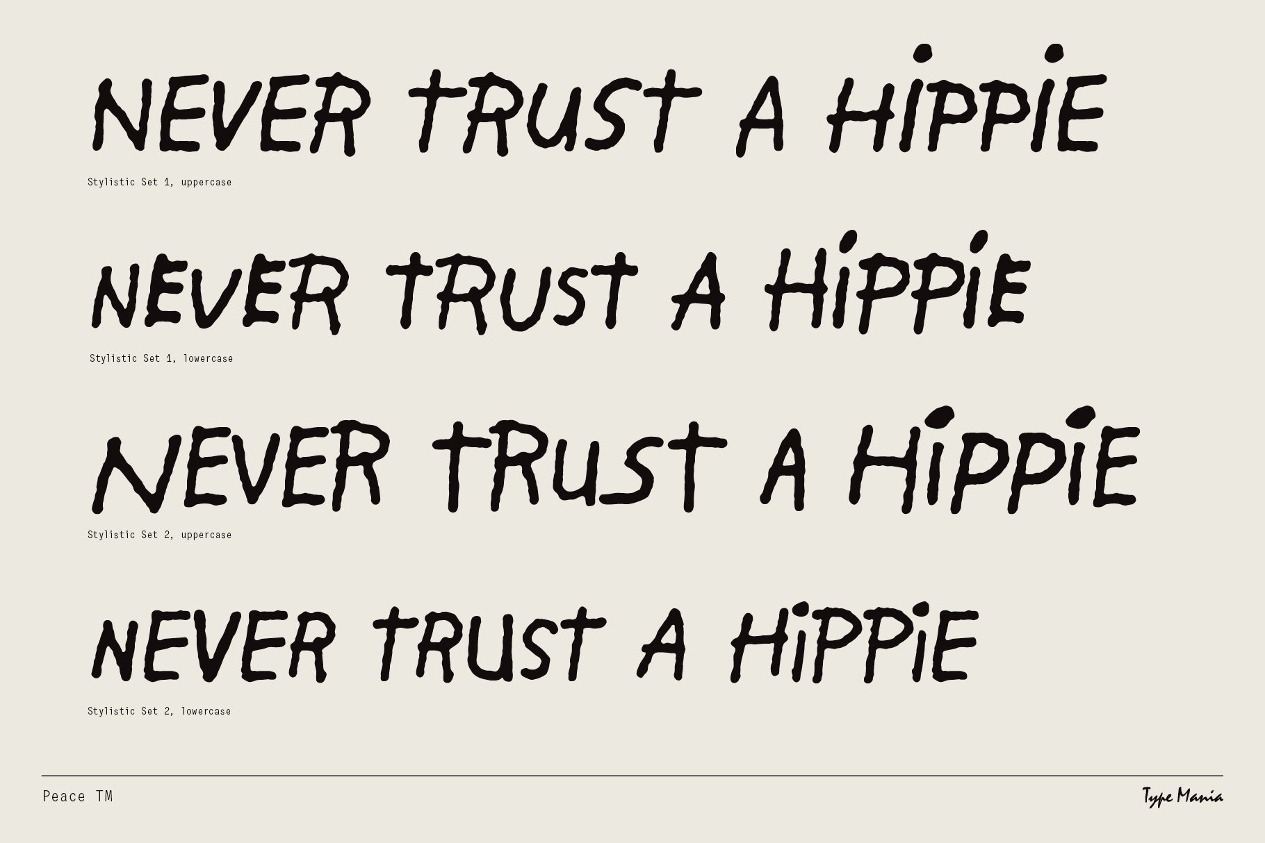 Peace TM Type Mania