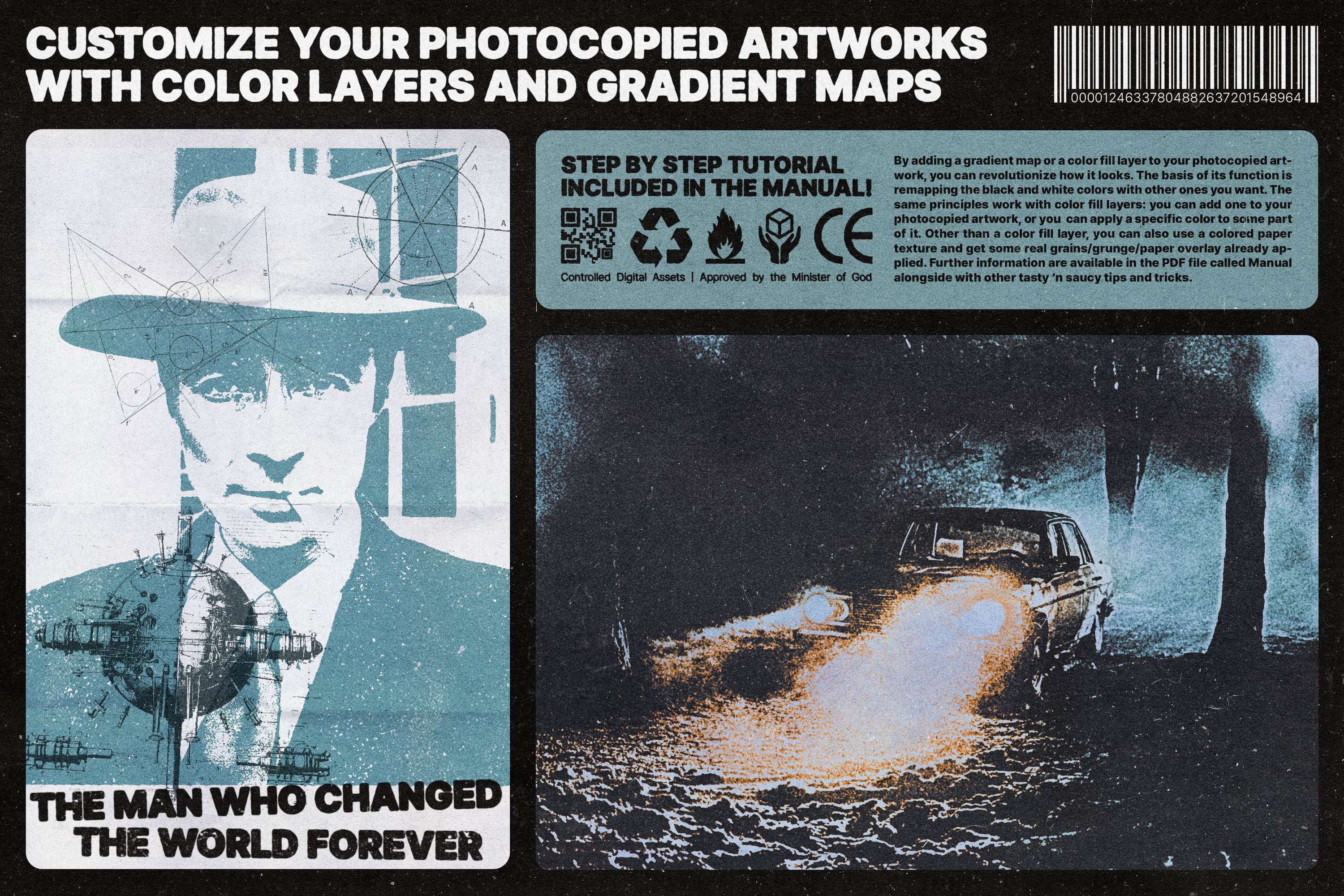 Photocopy Machine | Photoshop Action God Control