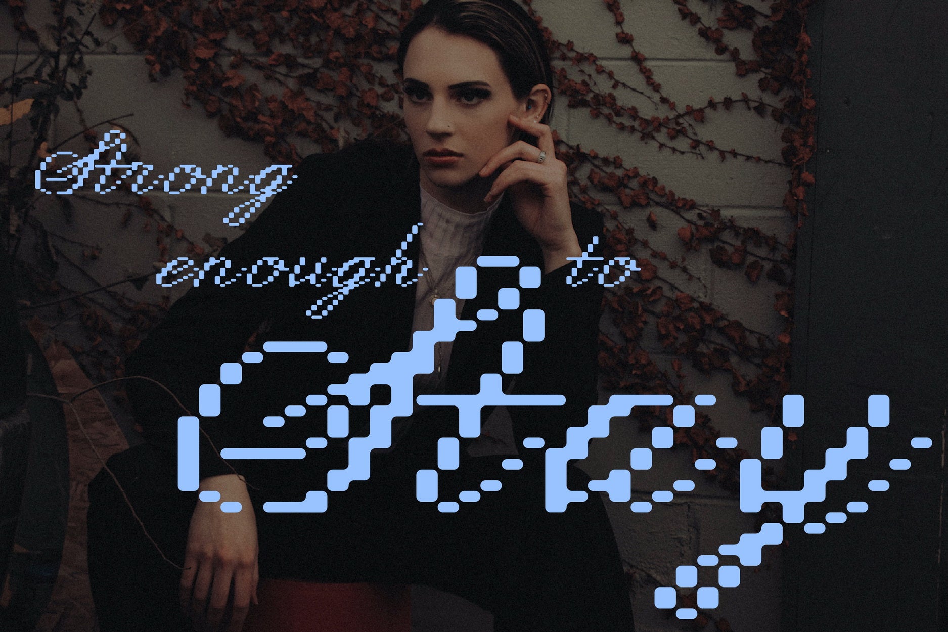 Faint Era Pixel Calligraphic Script Victoria Strukovskaya