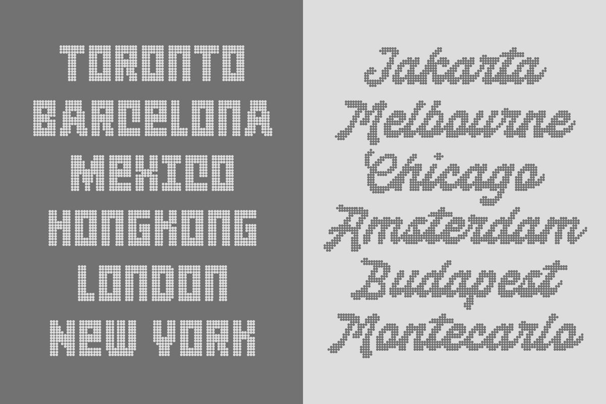 TNSC Blurr Clubs Typeface The Native Saint Club