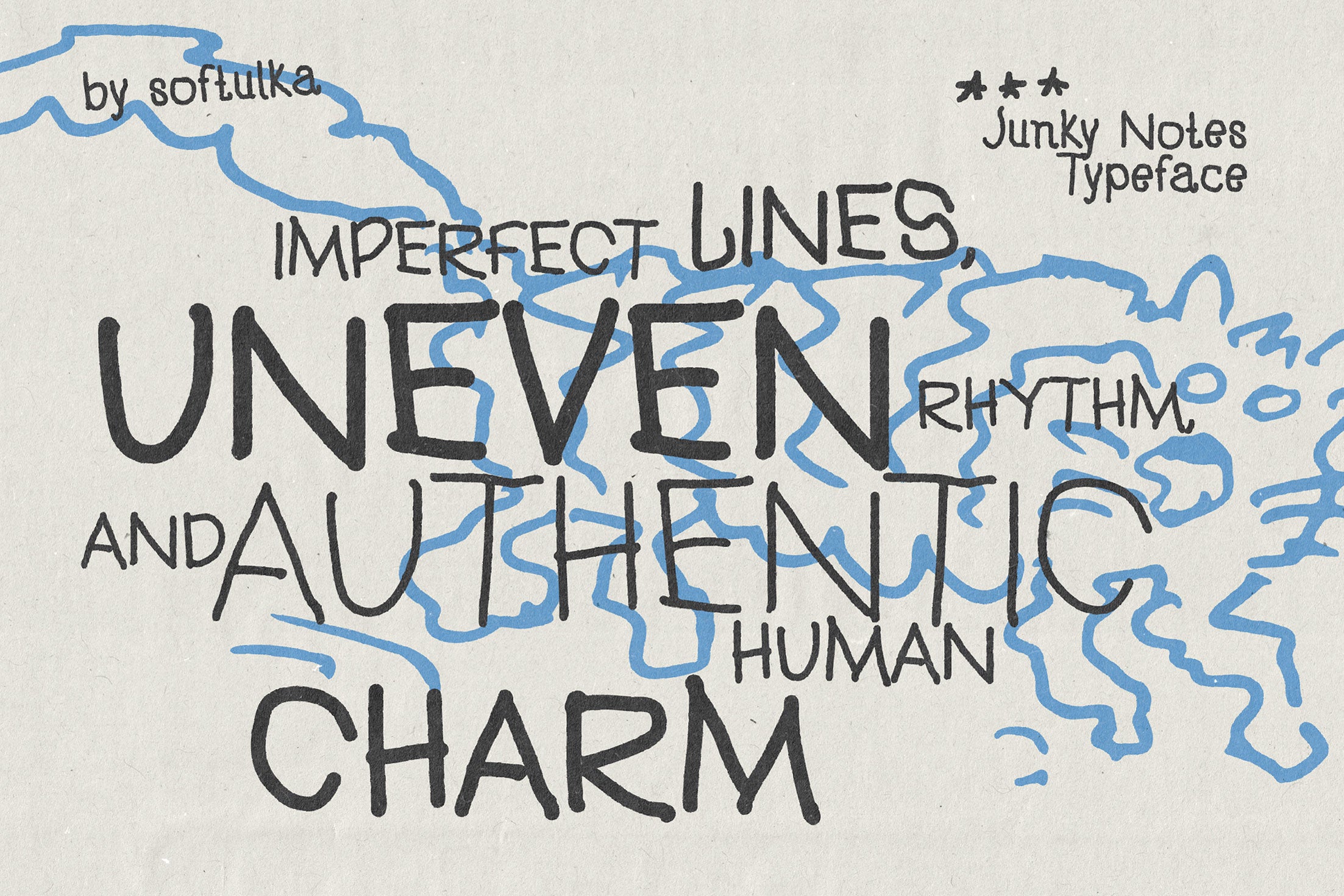 Junky Notes Typeface Softulka
