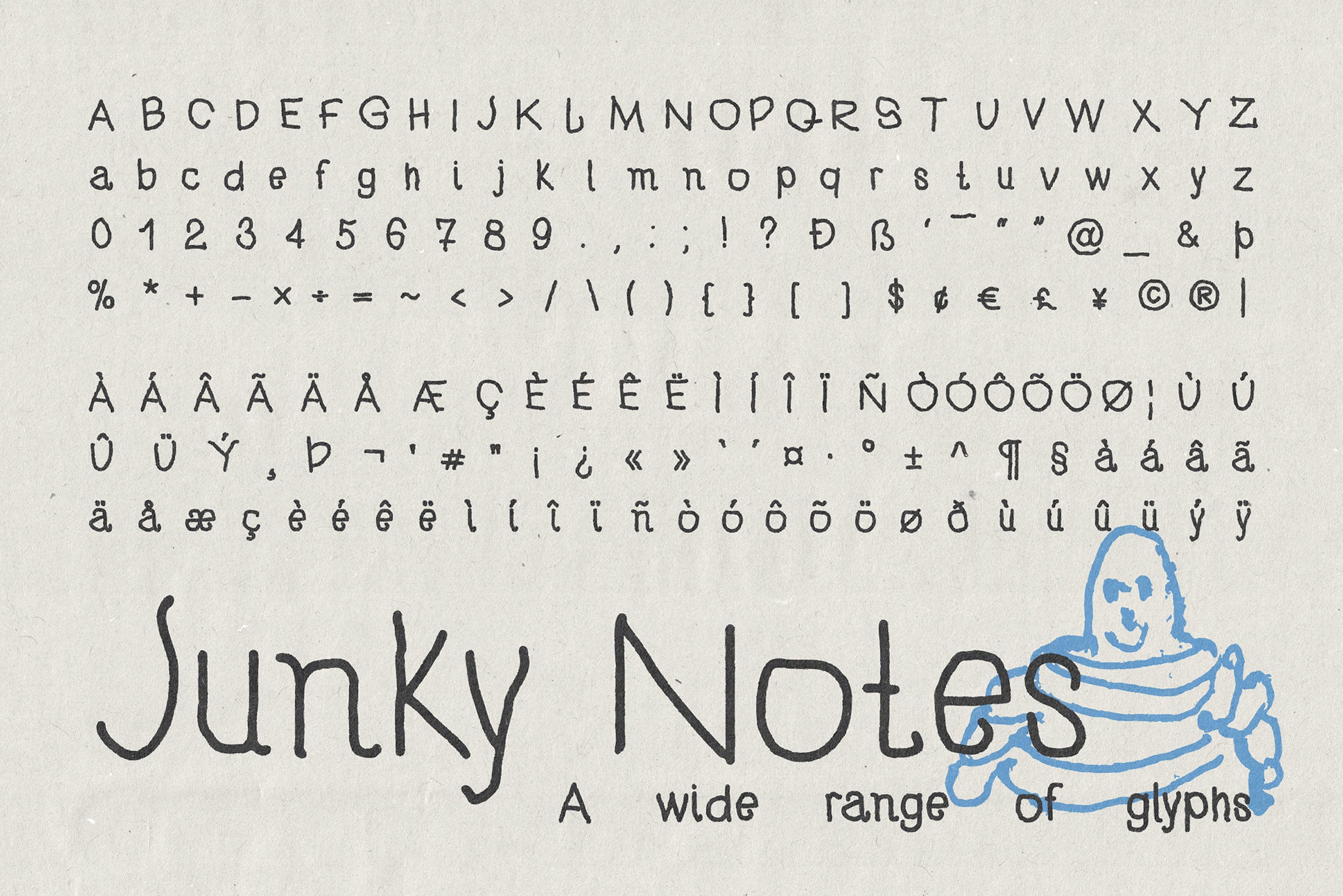 Junky Notes Typeface Softulka