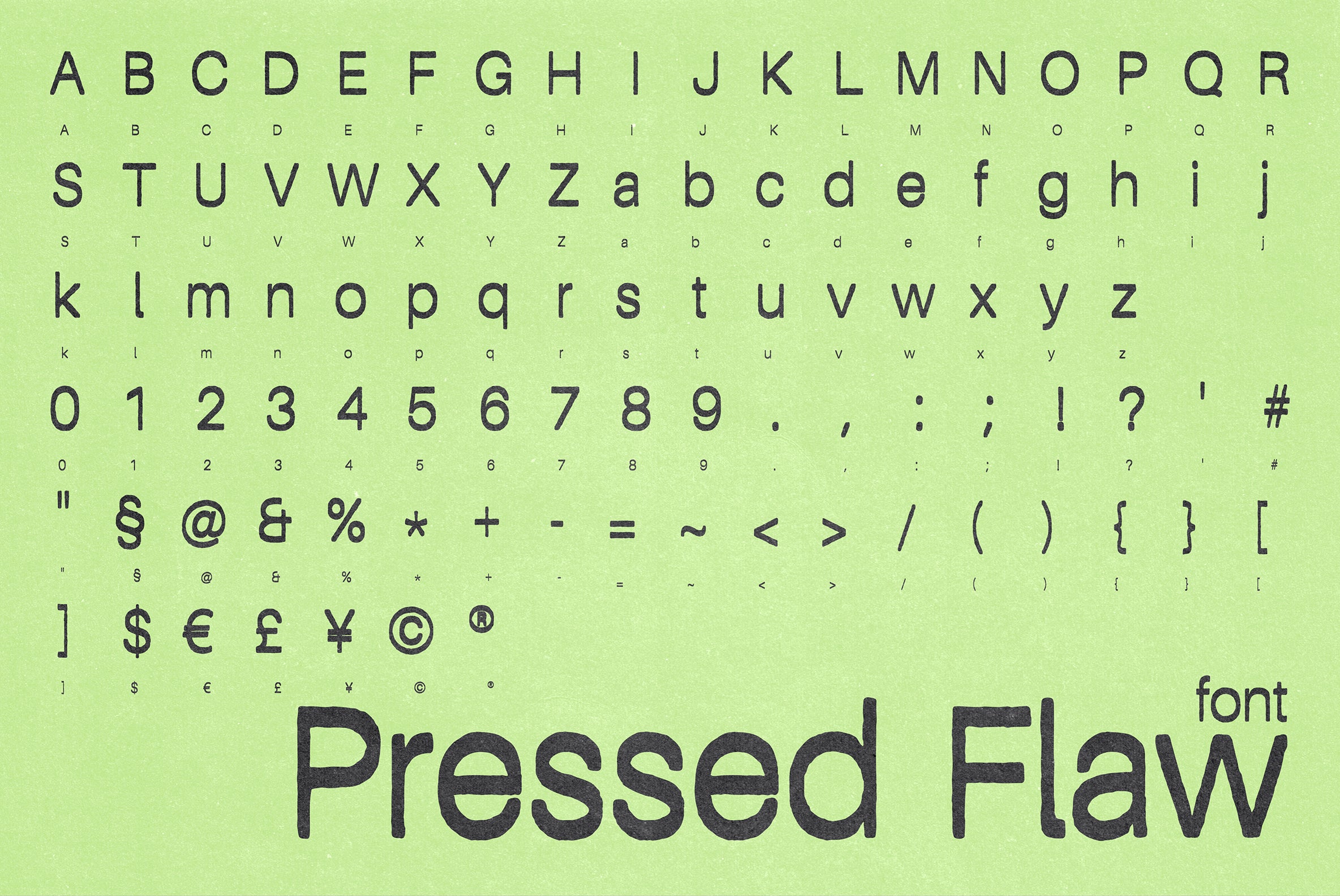 Pressed Flaws
