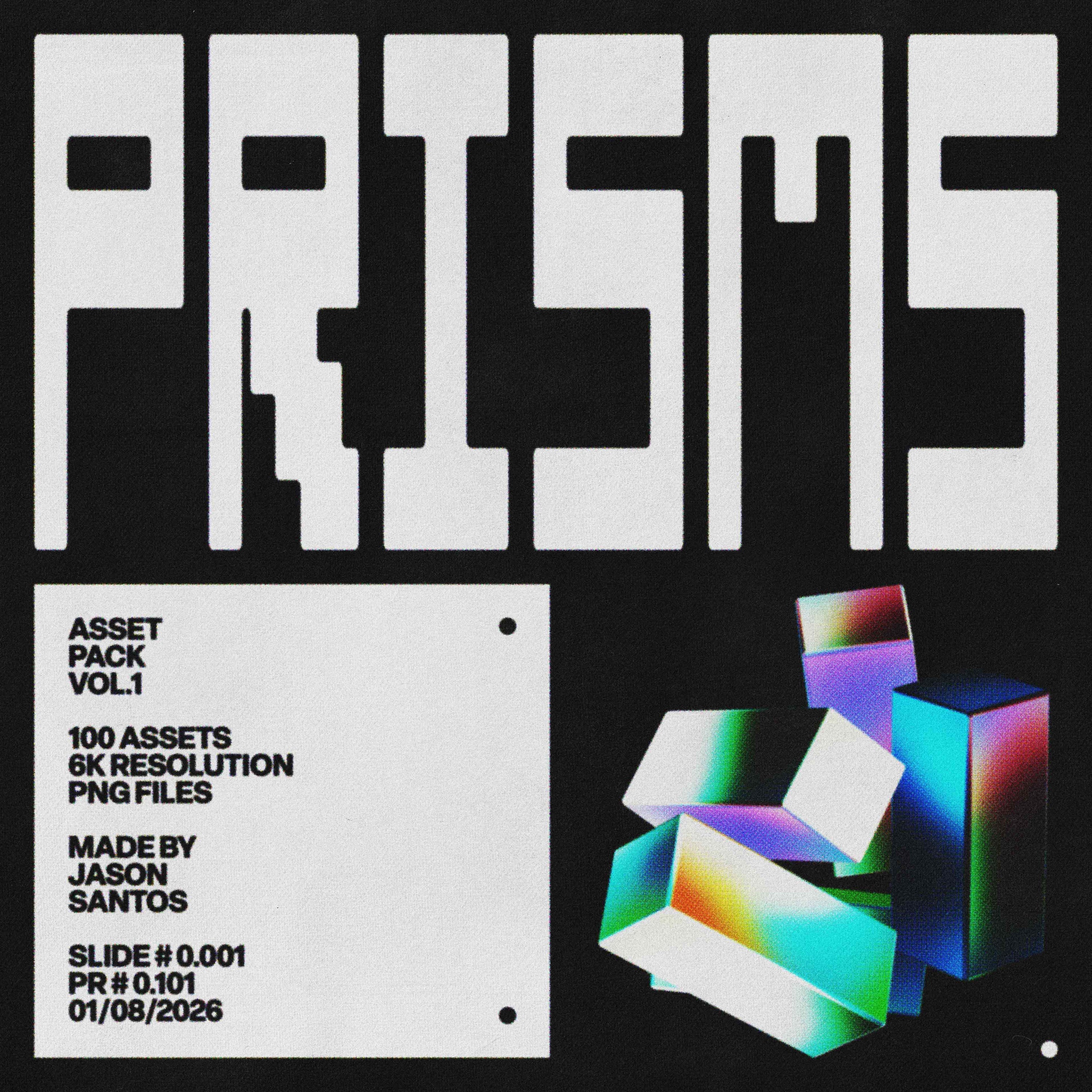 Prisms Asset Pack (Vol.1) Abstract Geometric Forms Jason Santos