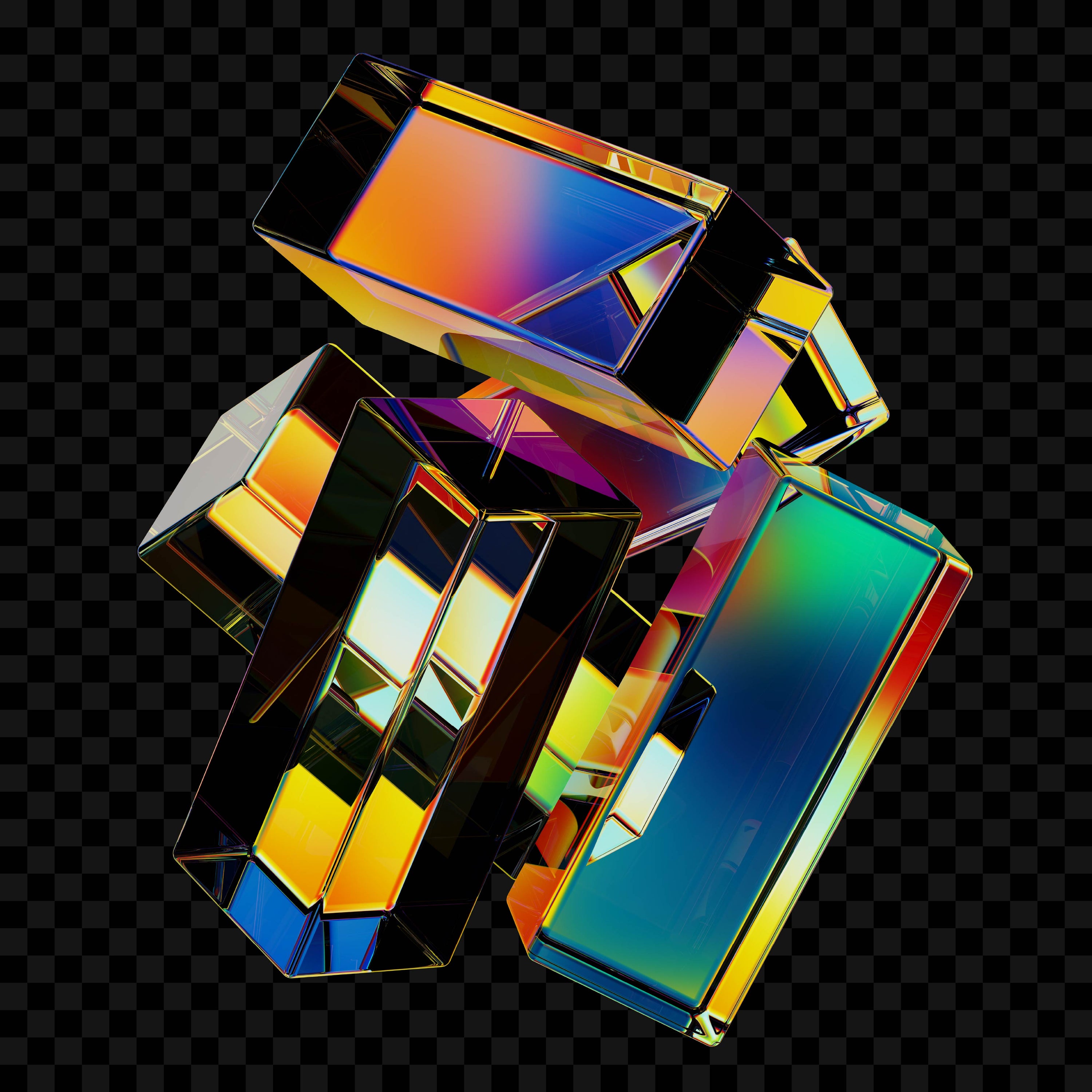 Prisms Asset Pack (Vol.2) Glass Abstract Fragments Jason Santos