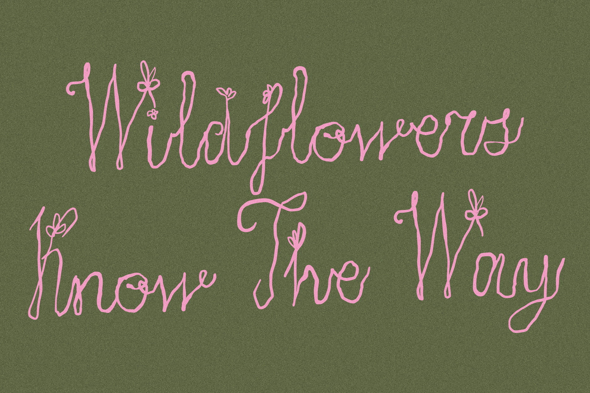 Quiet Wild Whimsical Floral Script Victoria Strukovskaya