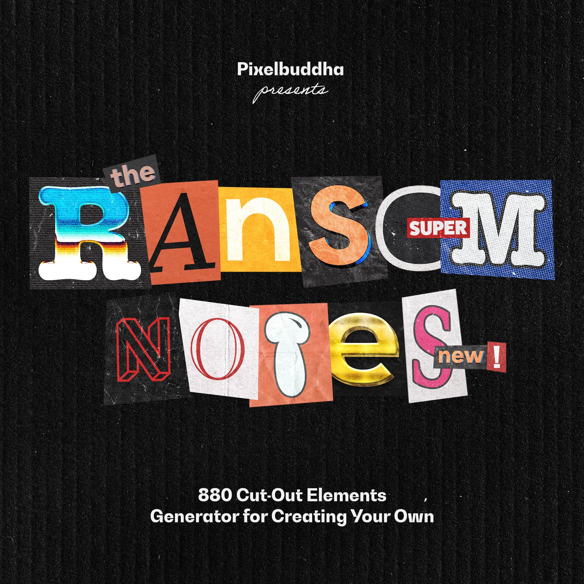 Ransom Note Letters Collection Pixelbuddha