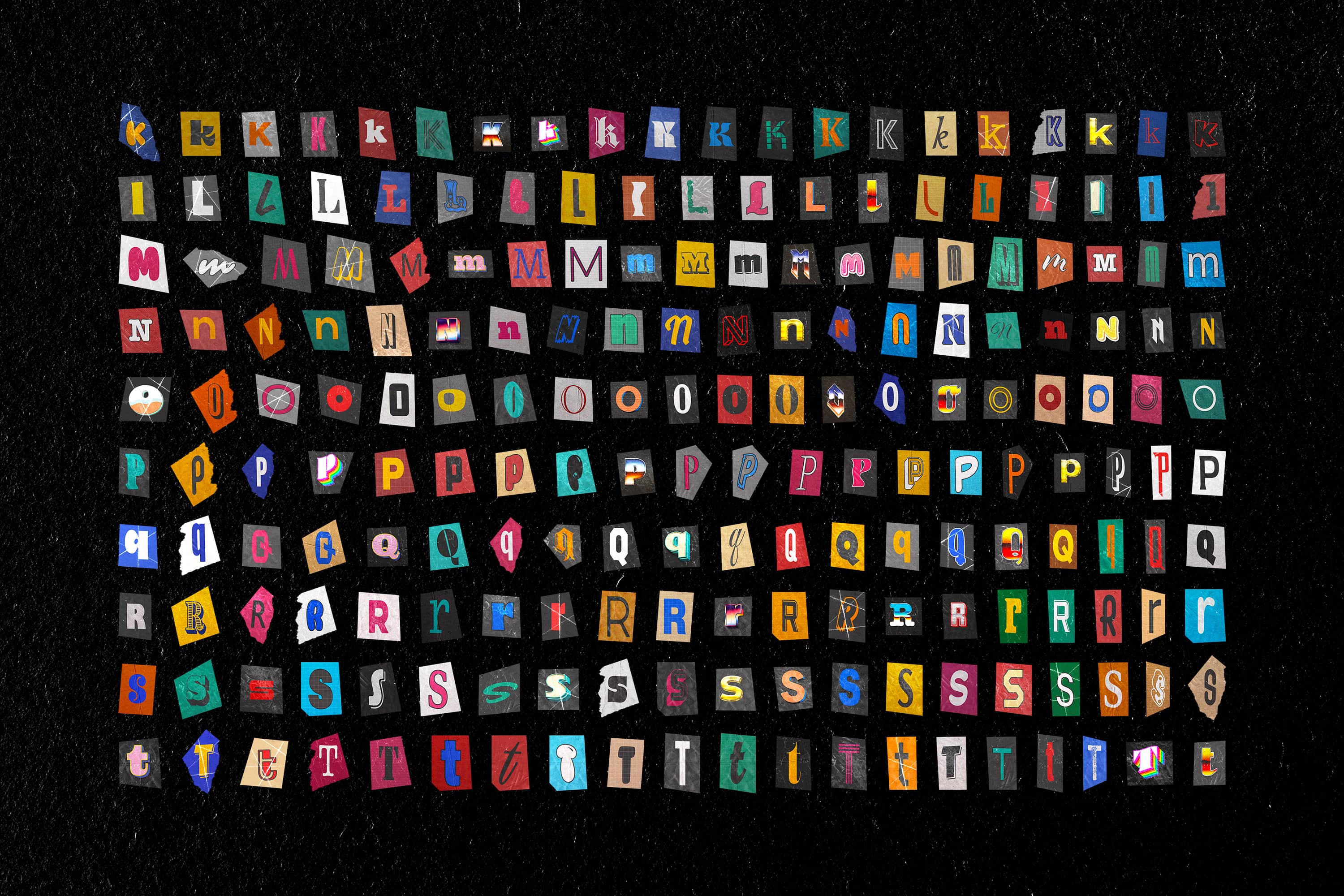 Ransom Note Letters Collection Pixelbuddha