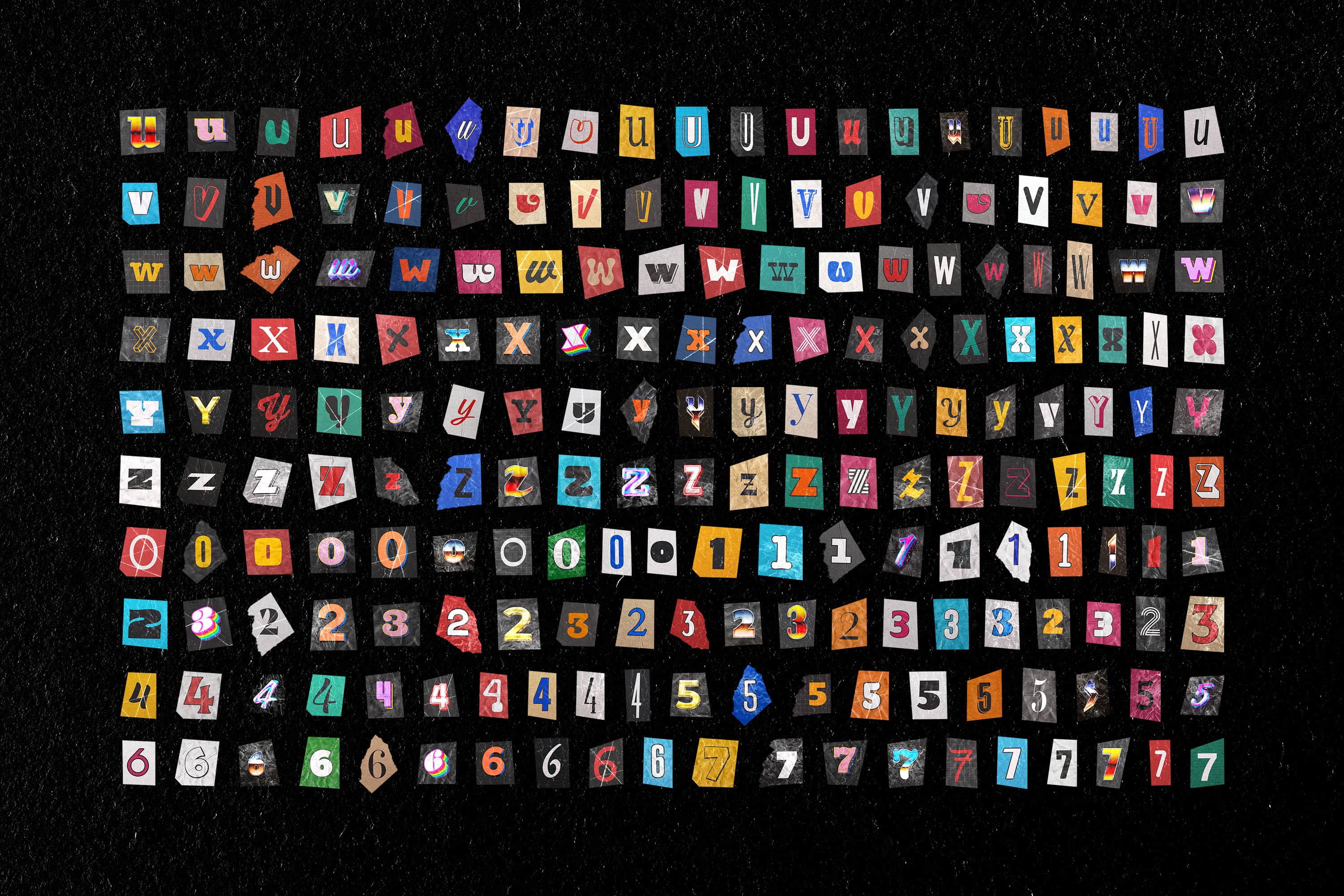 Ransom Note Letters Collection Pixelbuddha