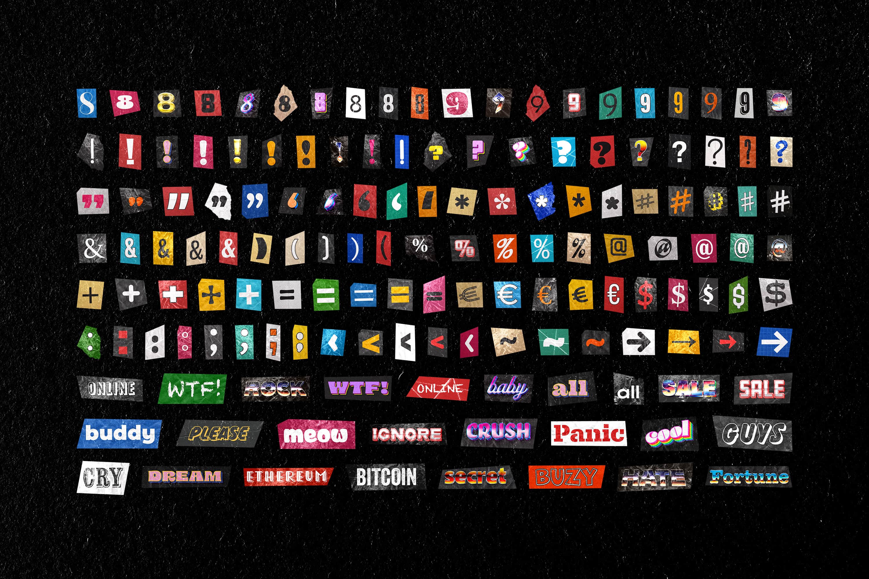 Ransom Note Letters Collection Pixelbuddha
