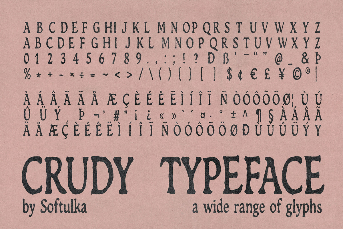 Crudy Typeface Softulka