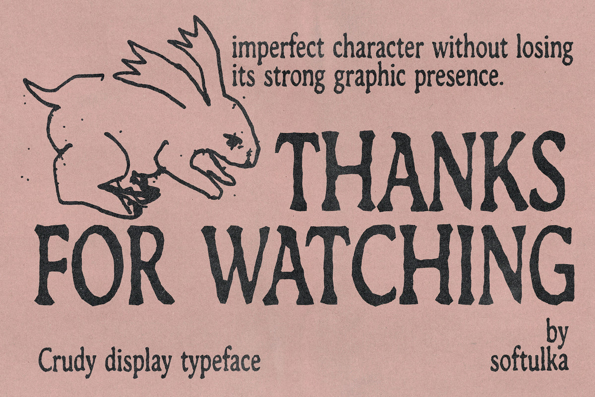 Crudy Typeface Softulka
