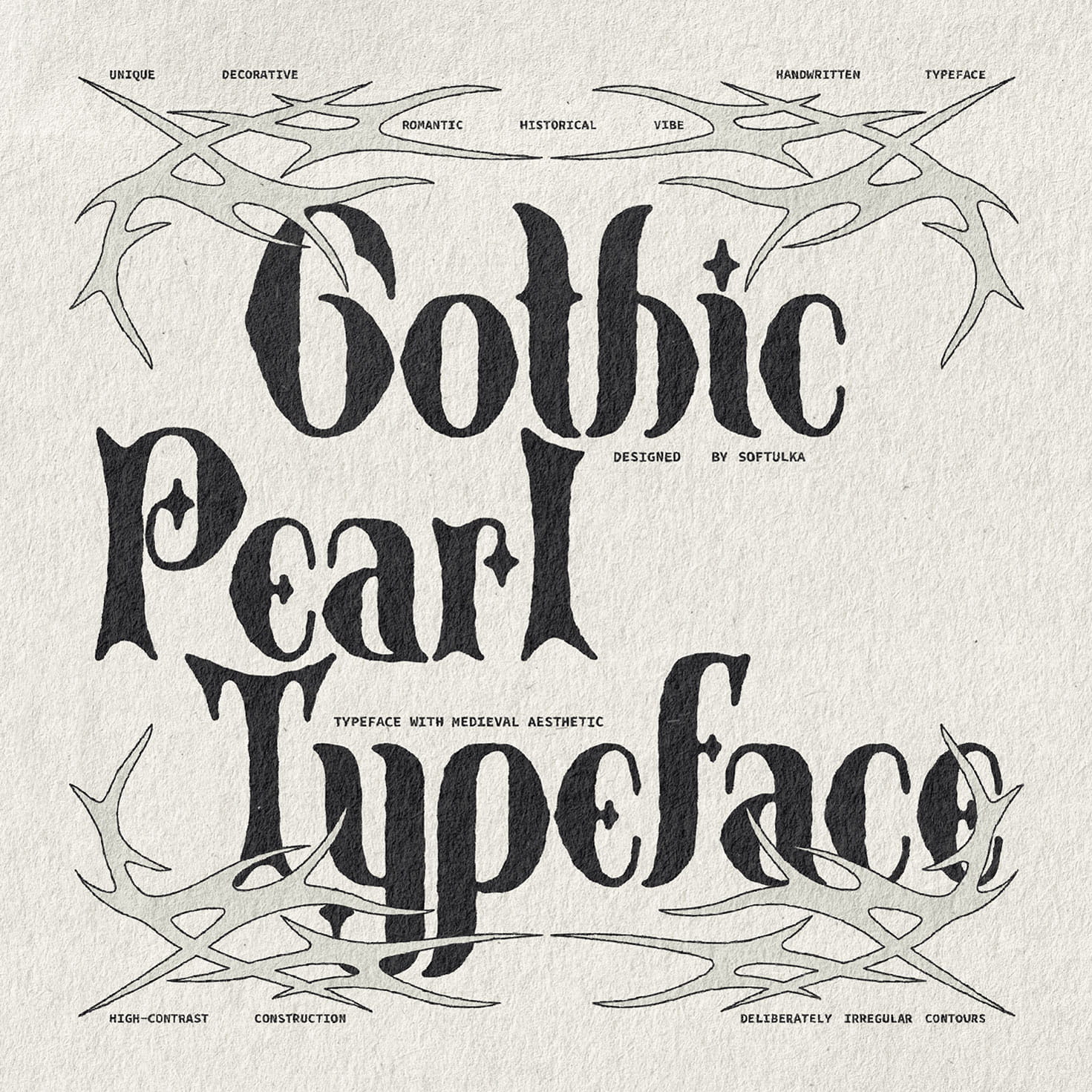Gothic Pearl Typeface Softulka