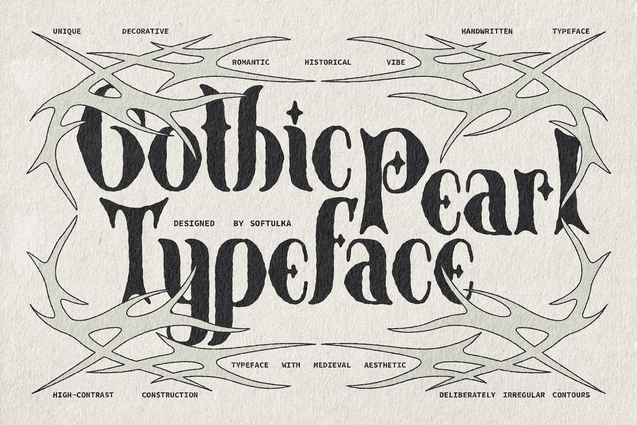 Gothic Pearl Typeface Softulka