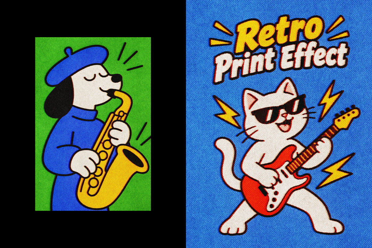 Retro Comic Print Effect Pixelbuddha