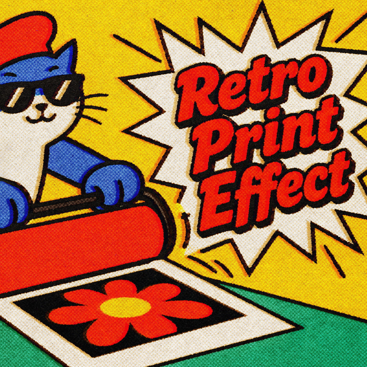Retro Comic Print Effect Pixelbuddha