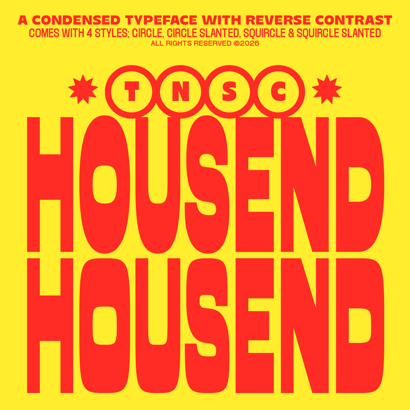 Housend Typeface The Native Saint Club