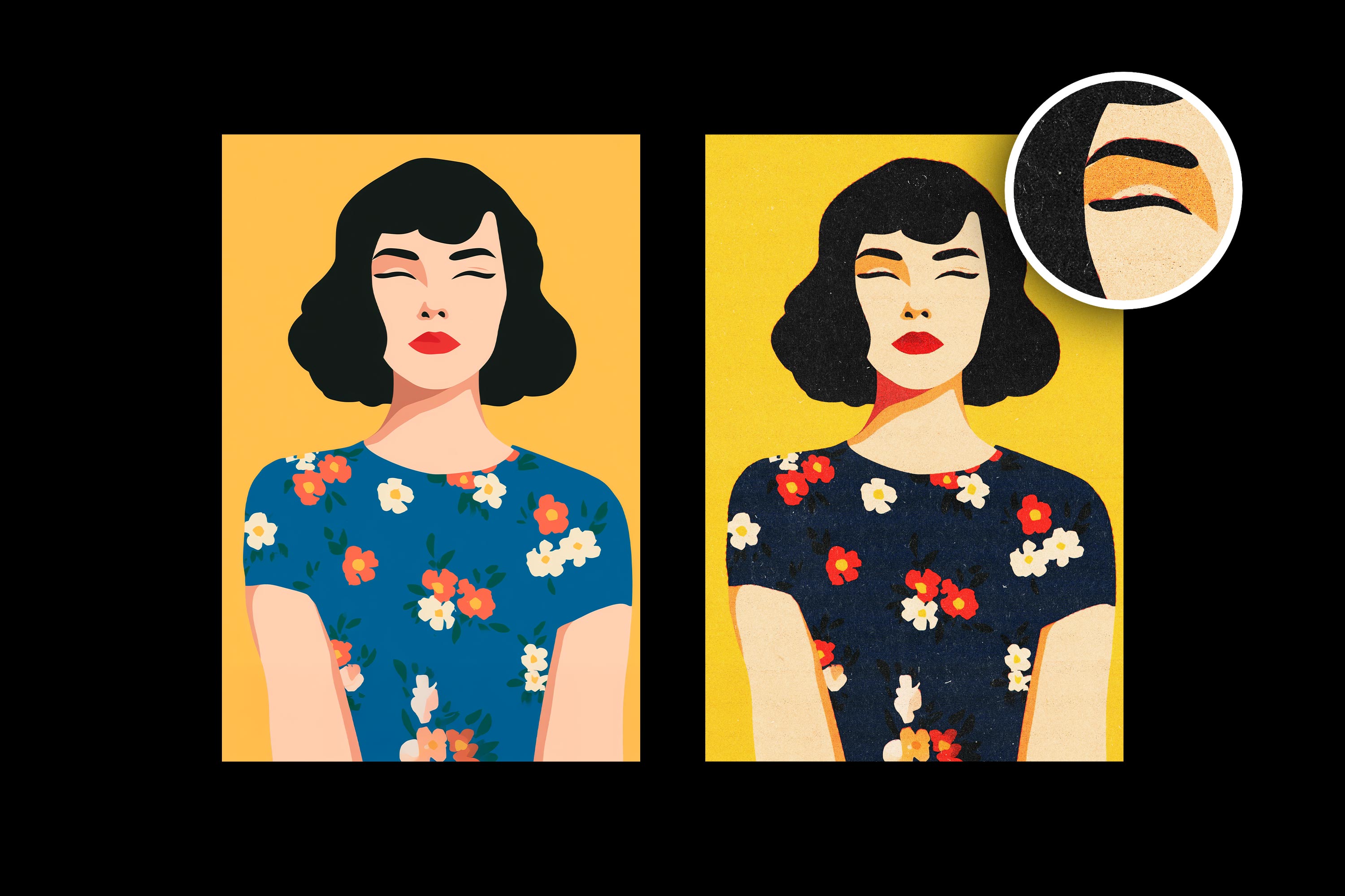 Retro Misprint Design Effect Pixelbuddha