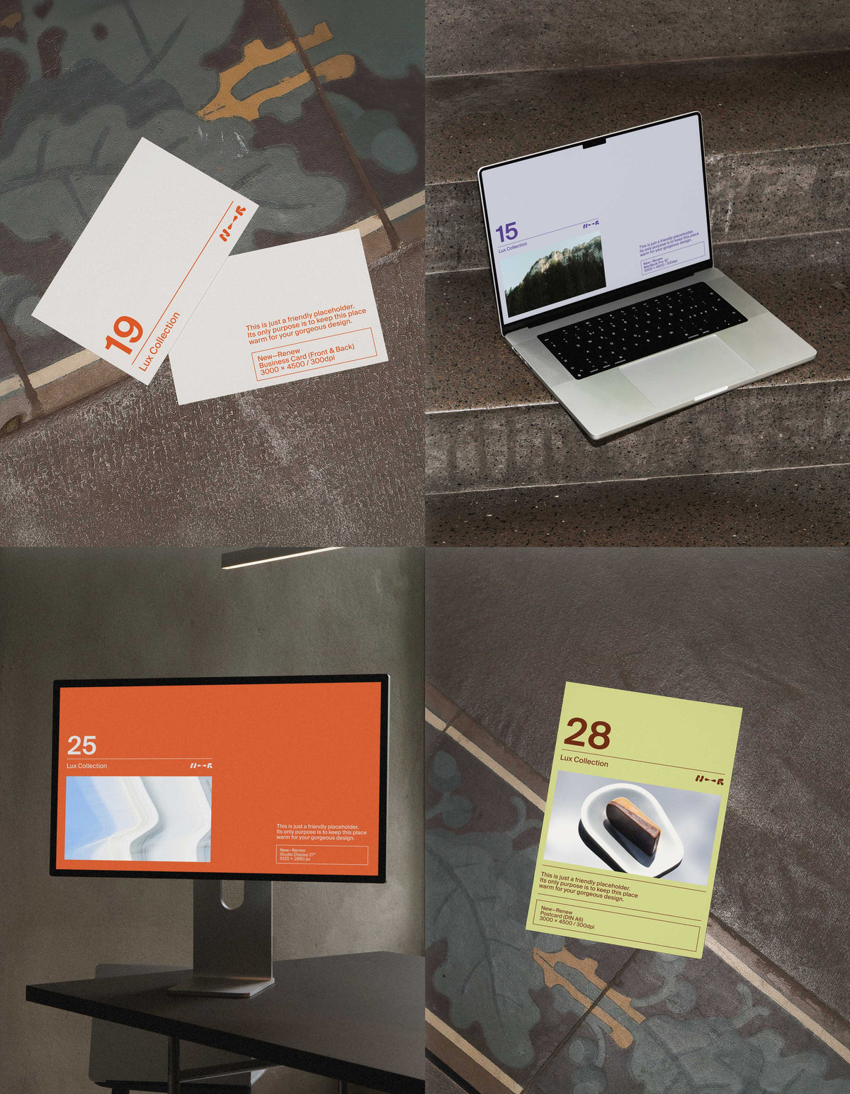 Rough Vintage Mockup Bundle New—Renew