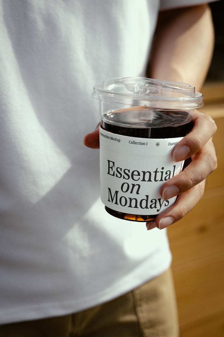 Plastic Glass Mockup – Customizable PSD for Clean, Modern Branding ...