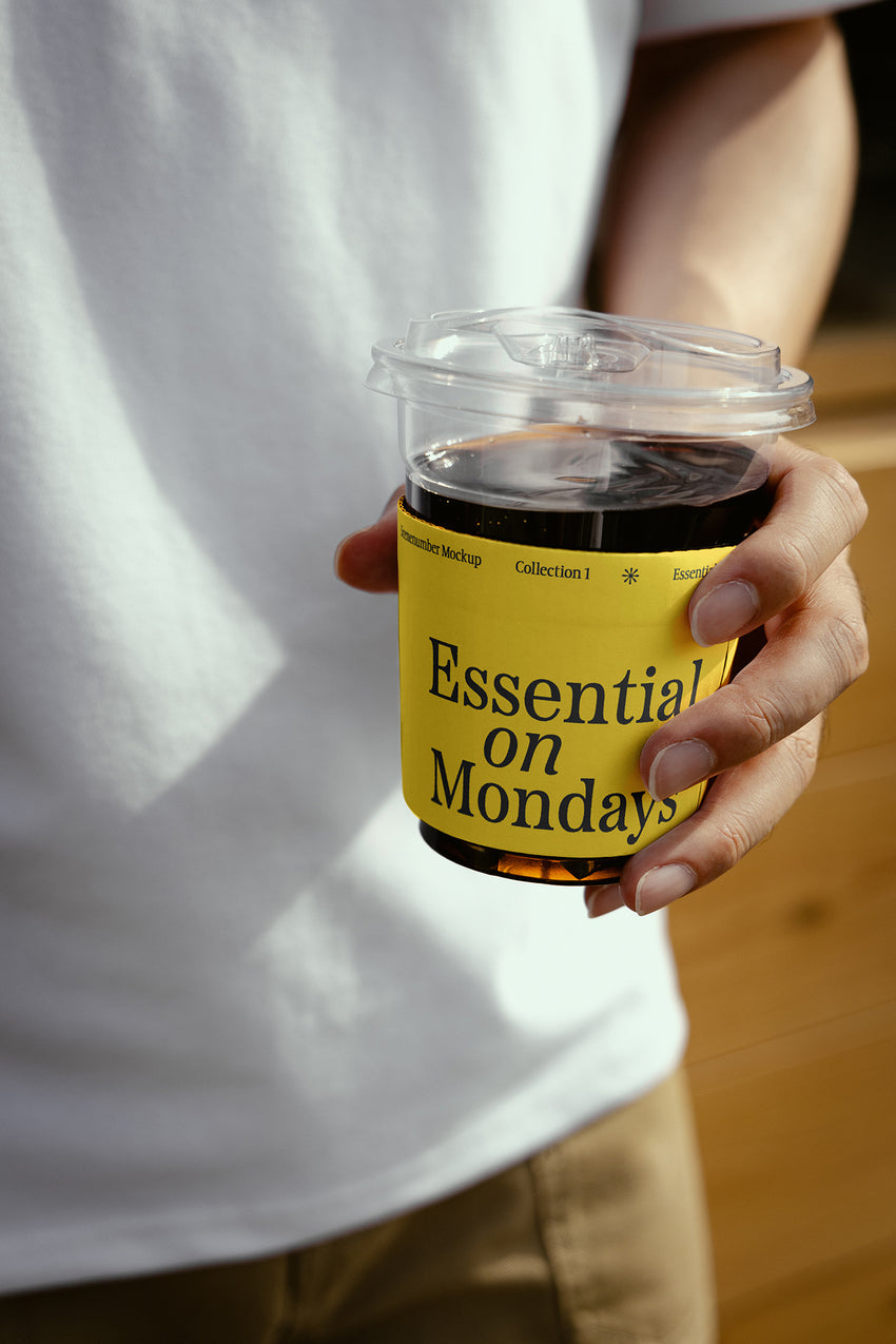 Plastic Glass Mockup – Customizable PSD for Clean, Modern Branding ...