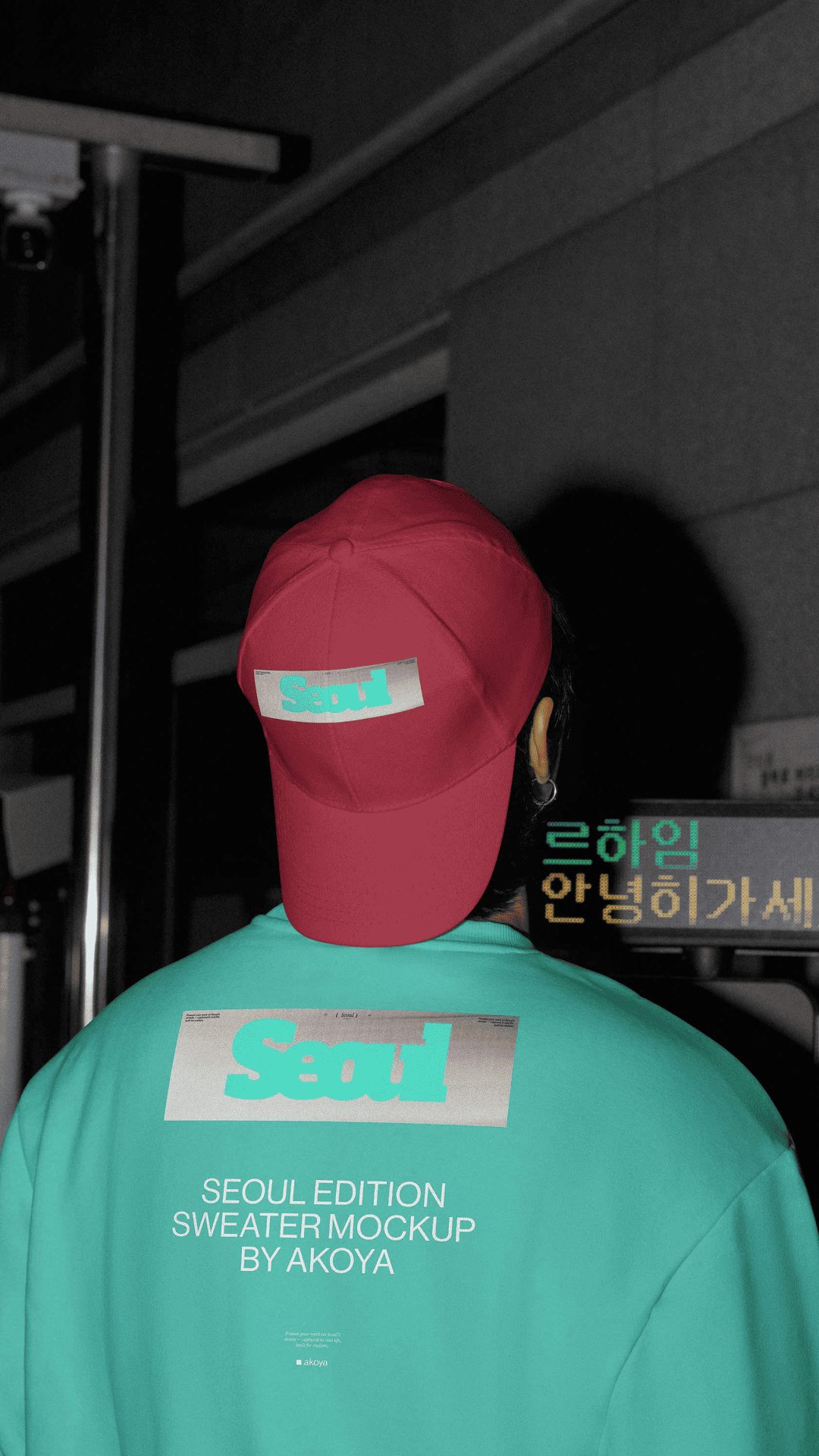 Seoul Cap Mockup 02 Akoya Mockups