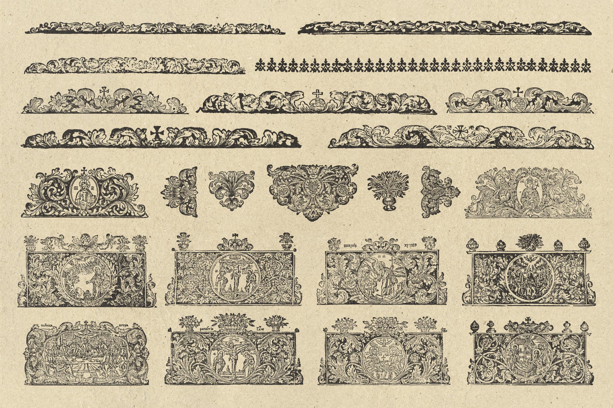 Sacred Ornaments • Orthodox Vector Illustrations Pixelbuddha