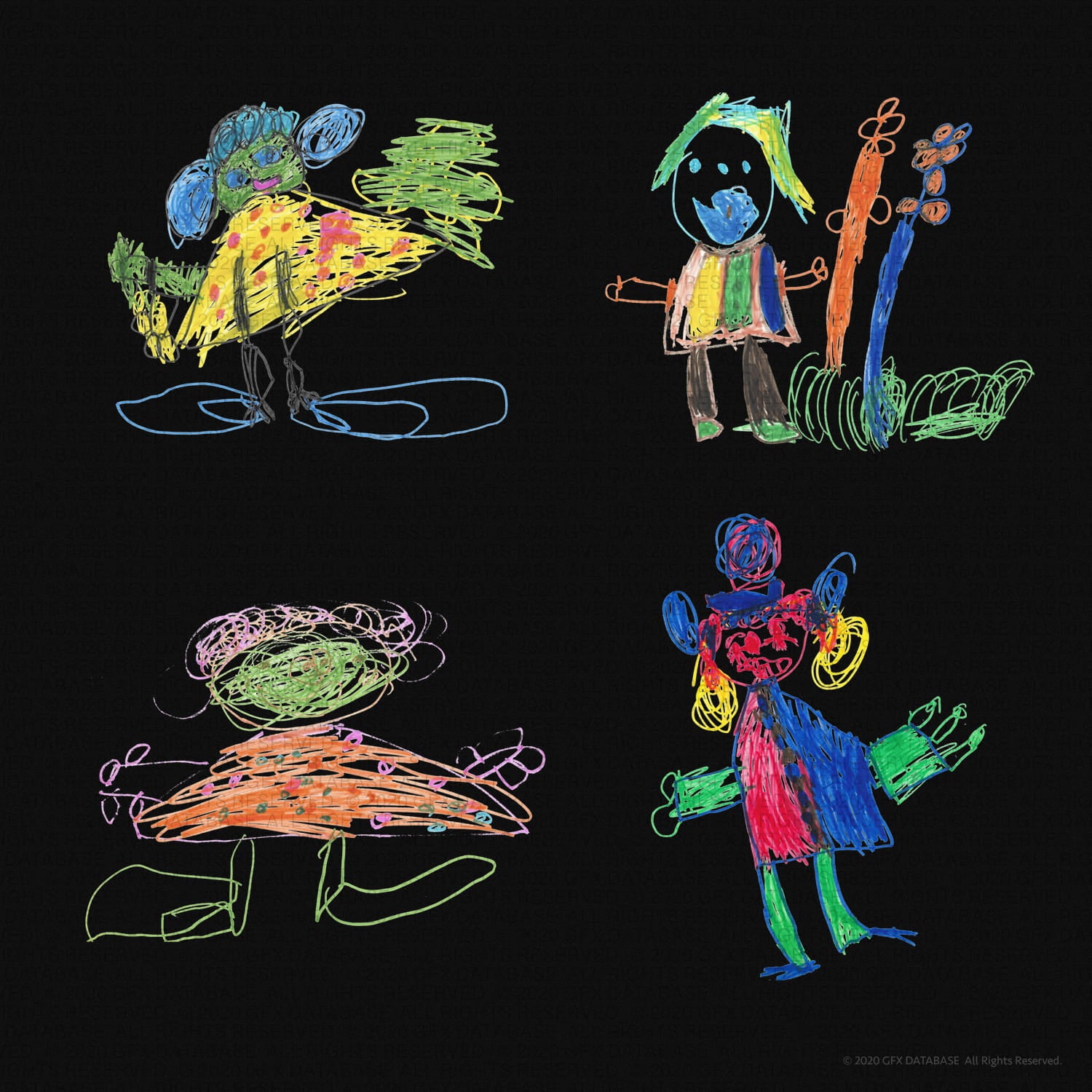 12 School Drawing Graphics GFX Database