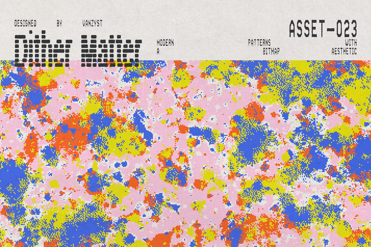 Dither Matter Seamless Pattern Collection Vanzyst