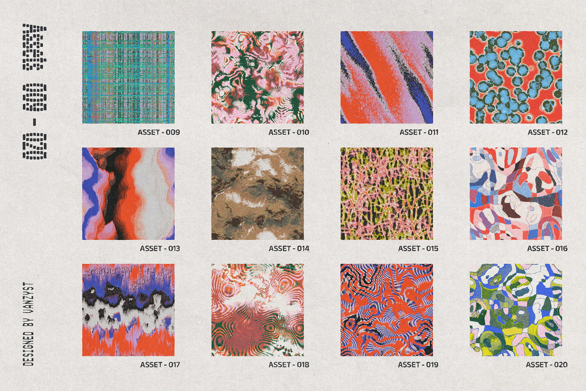 Dither Matter Seamless Pattern Collection Vanzyst