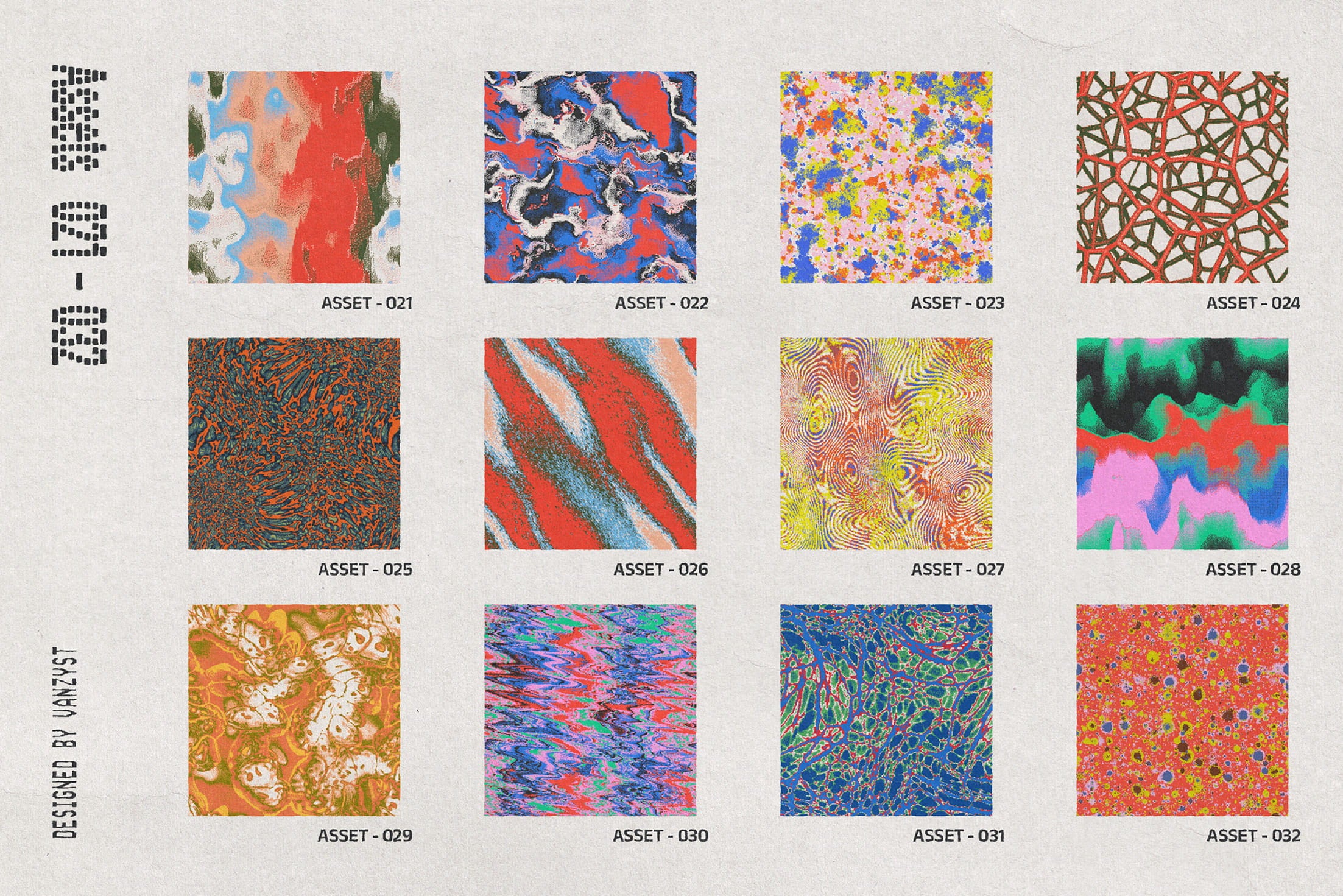 Dither Matter Seamless Pattern Collection Vanzyst