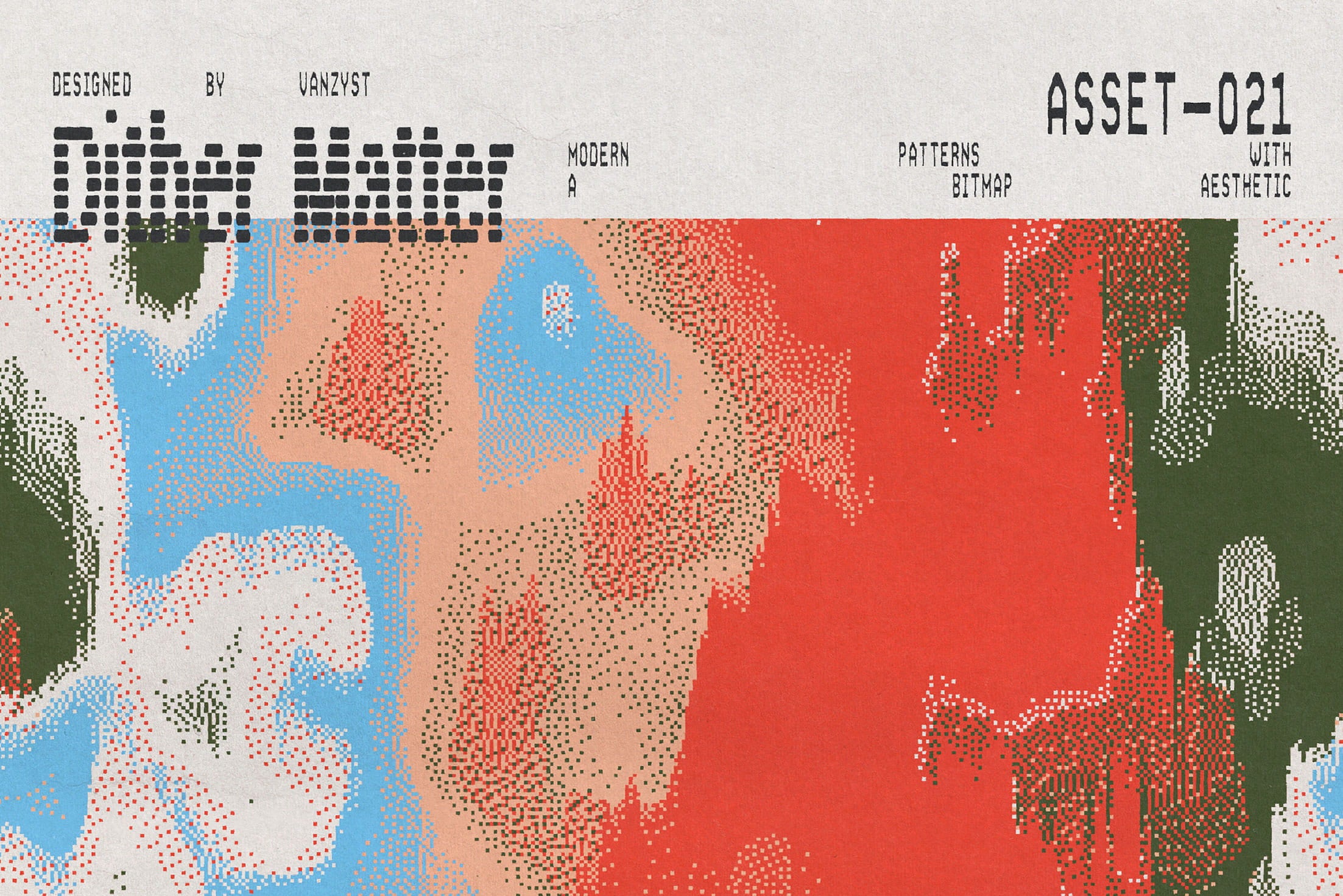 Dither Matter Seamless Pattern Collection Vanzyst