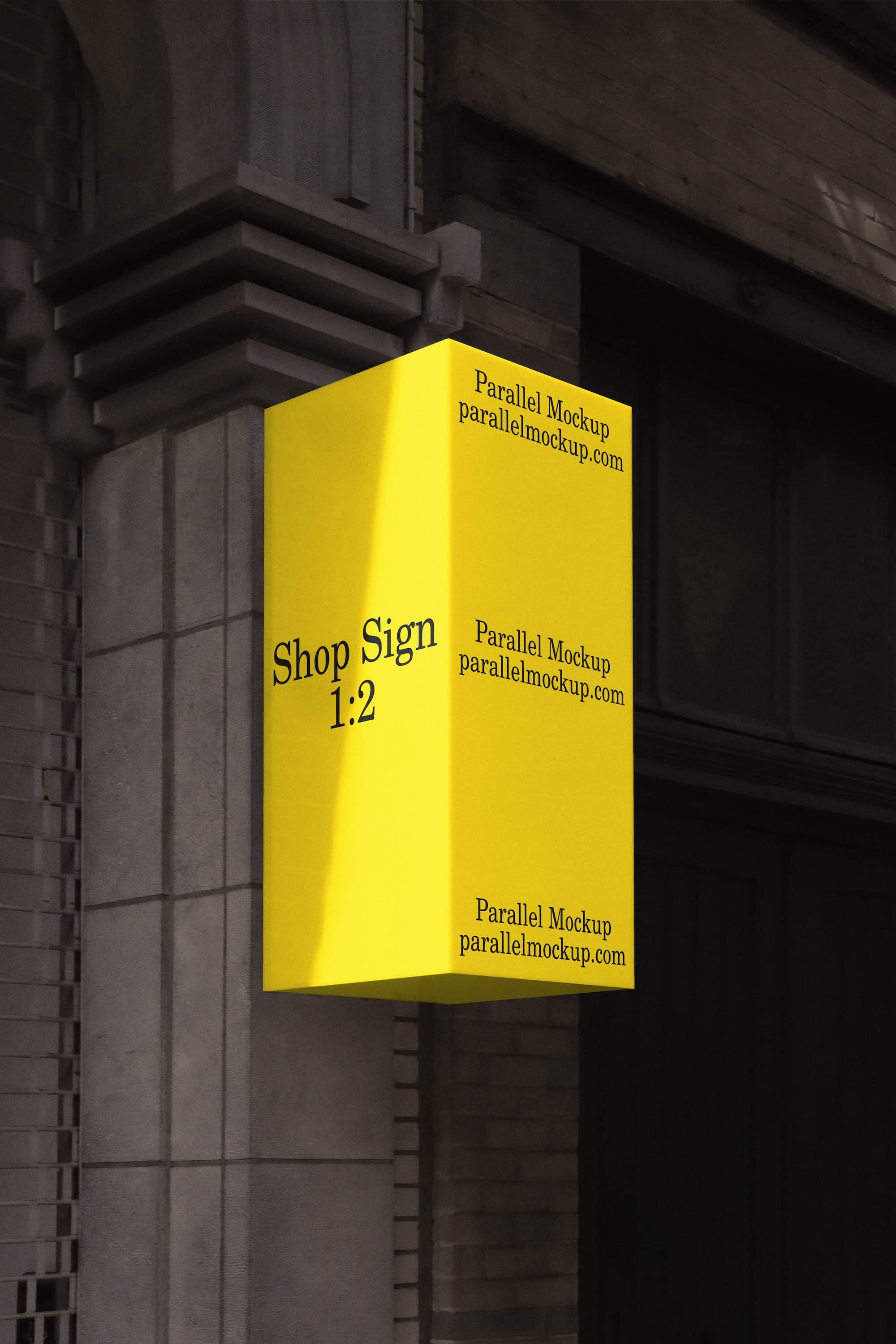 Shop Sign Mockup CI-A-02 Parallel Mockup
