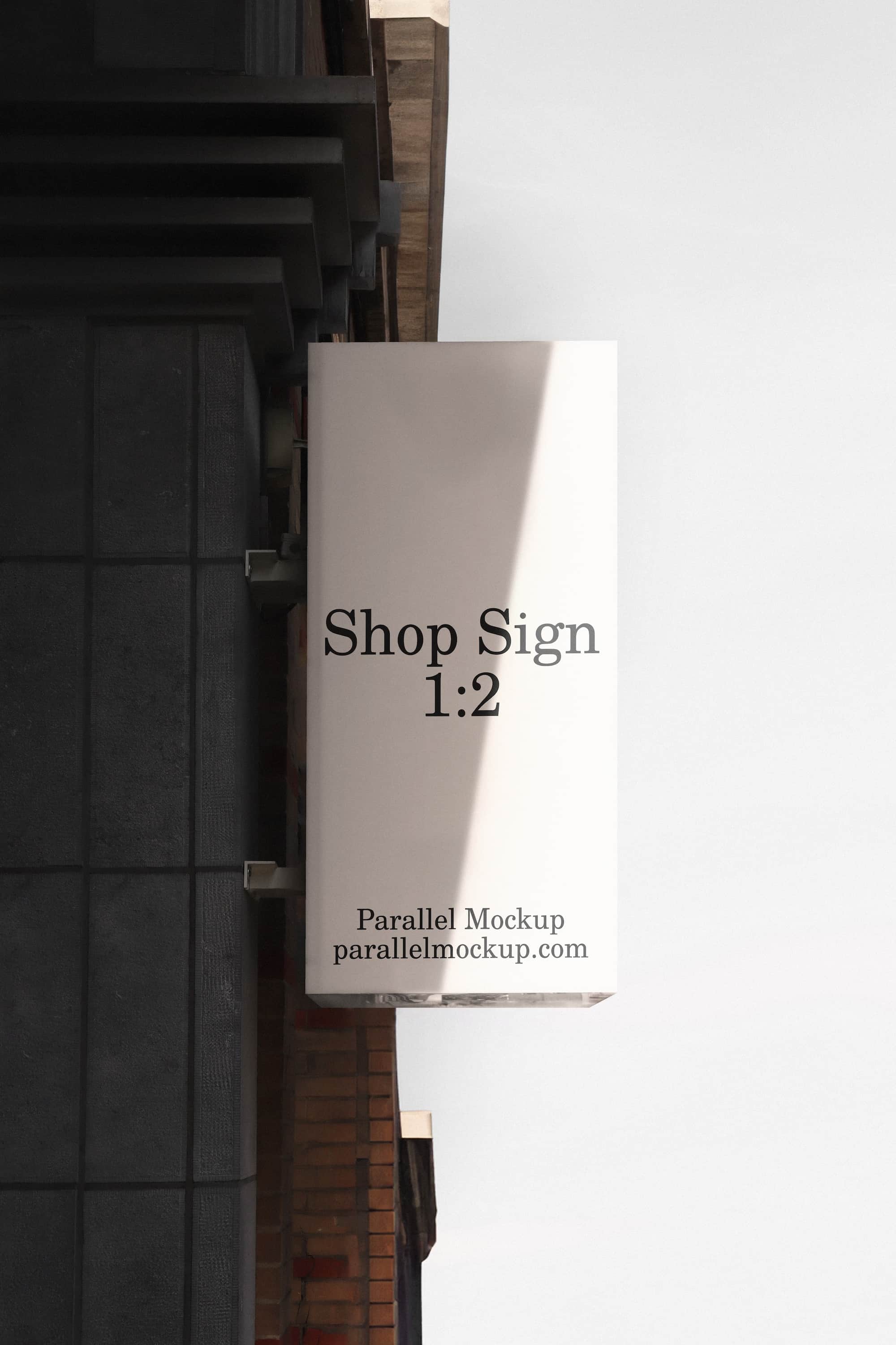 Shop Sign Mockup CI-A-03 Parallel Mockup
