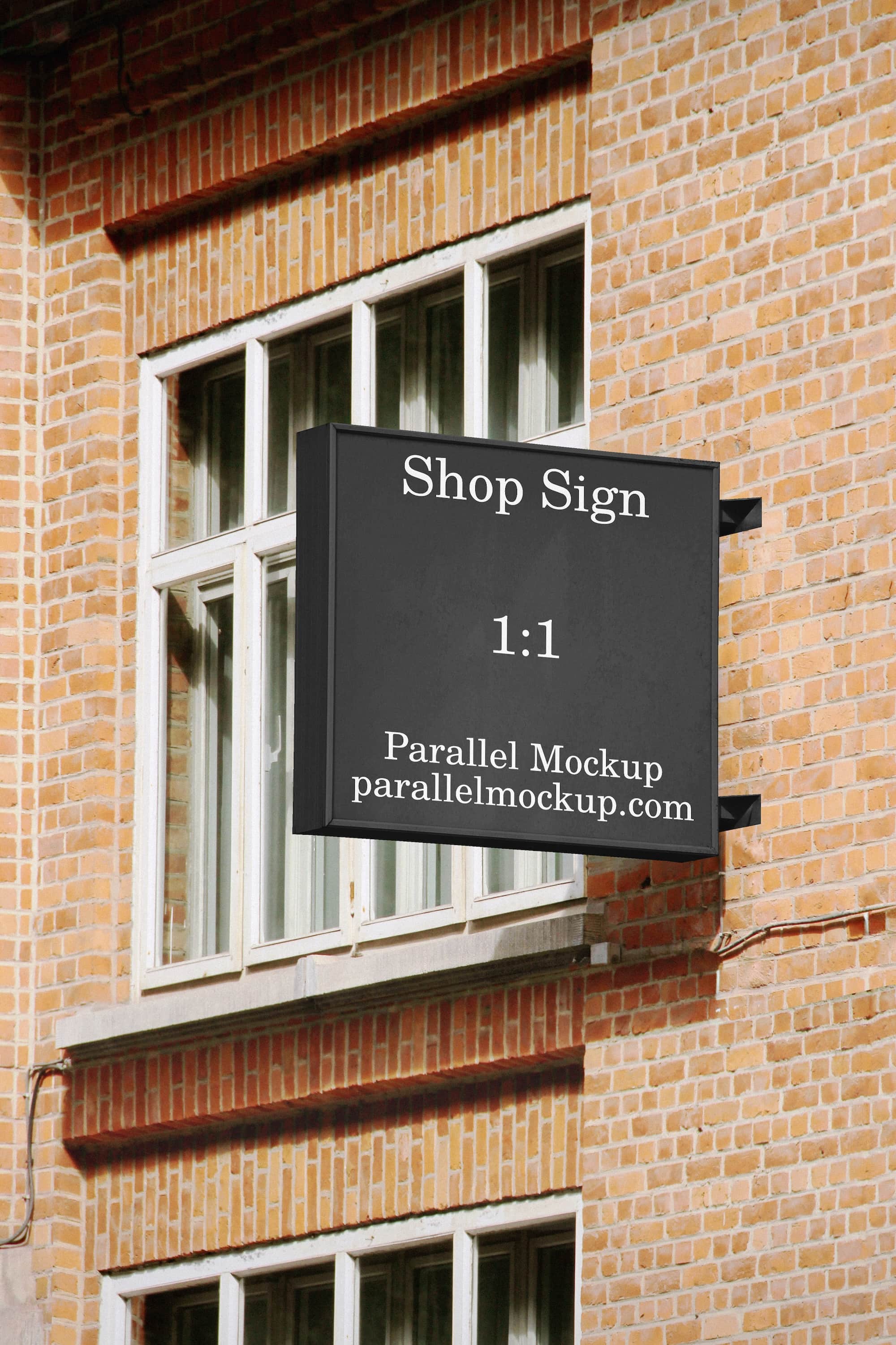 Shop Sign Mockup CI-A-04 Parallel Mockup