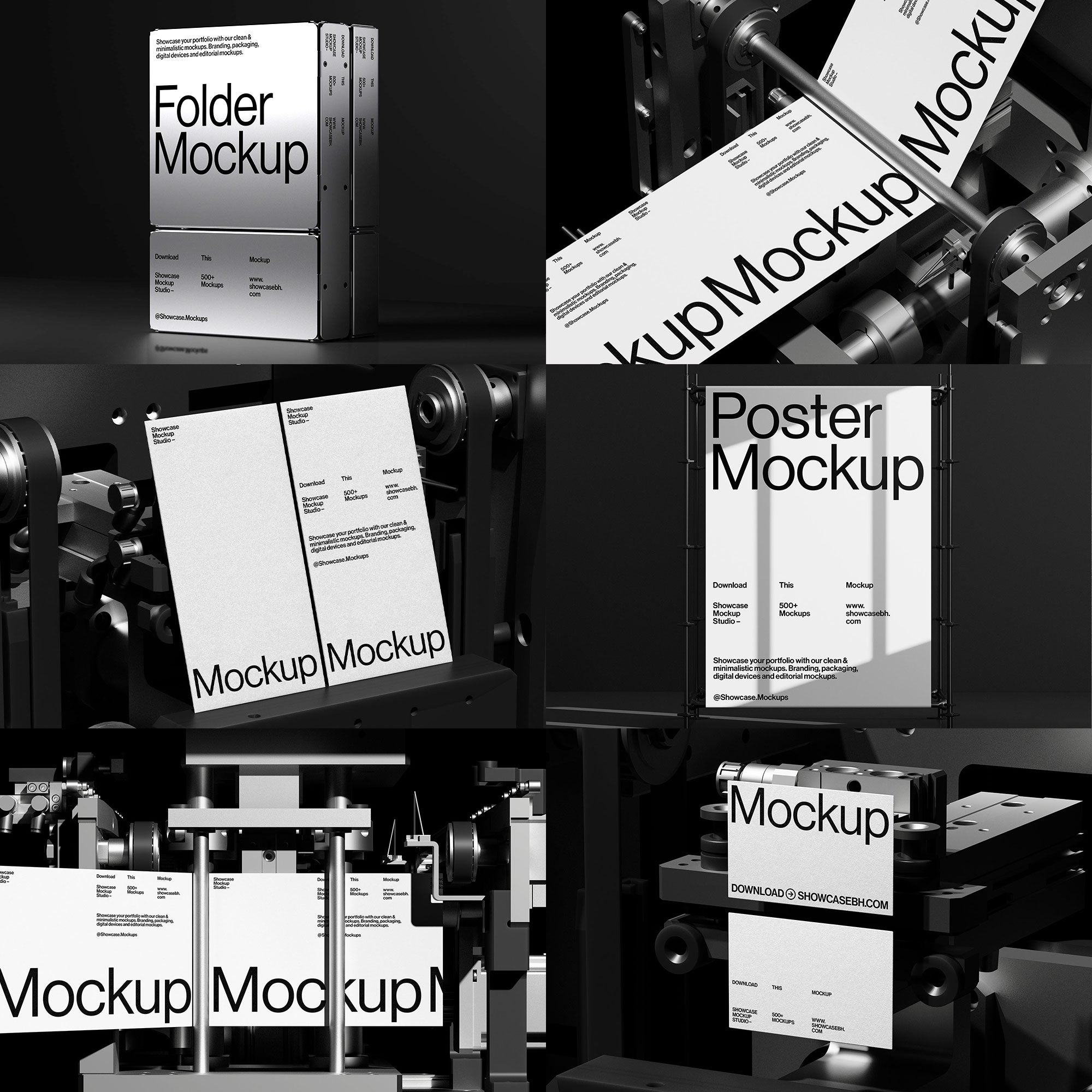 365G01_Bundle Mockup Showcase Mockups