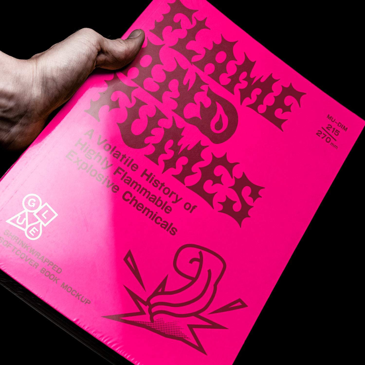 Shrinkwrapped Softcover Book Mockup Glue Lab