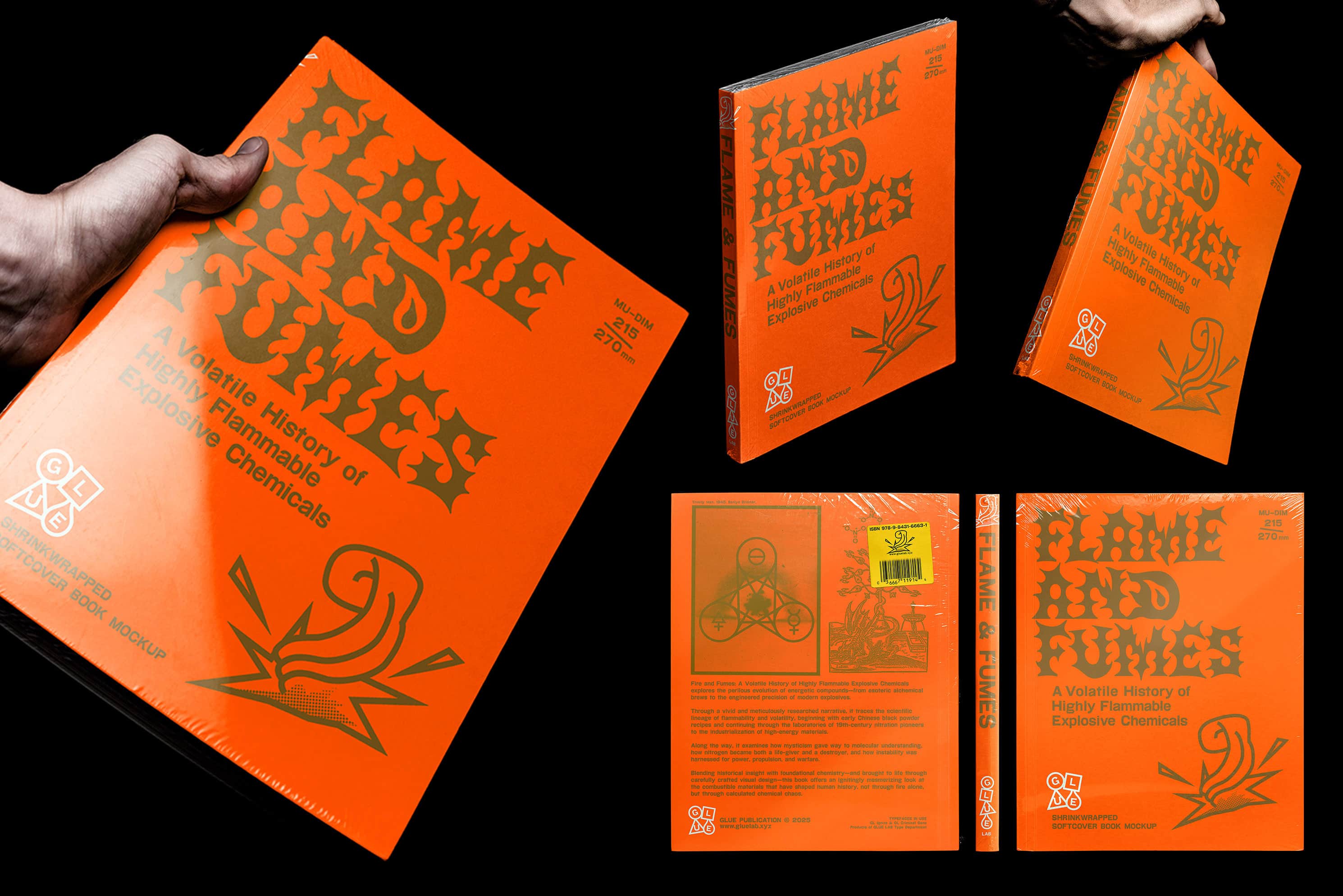 Shrinkwrapped Softcover Book Mockup Glue Lab