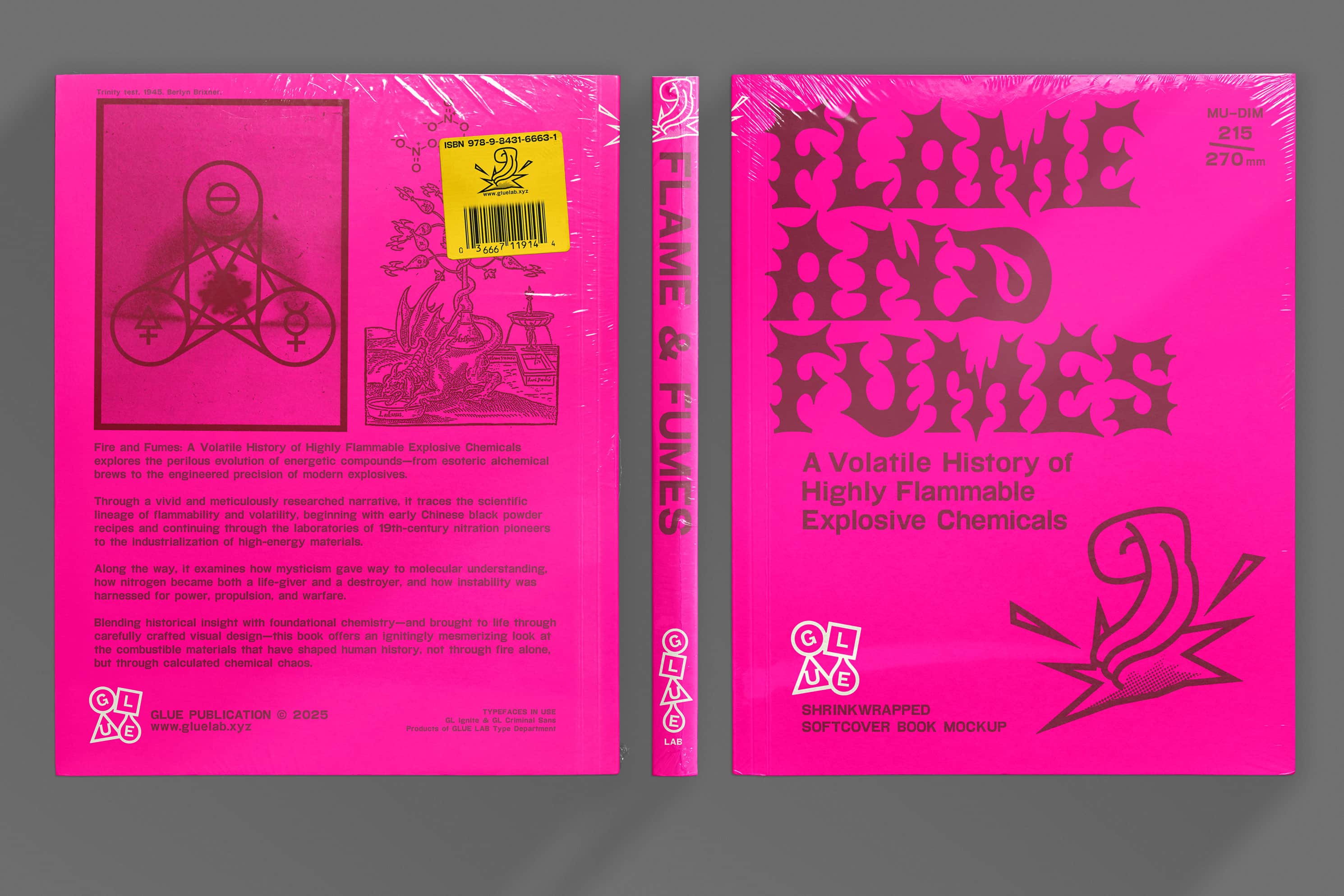 Shrinkwrapped Softcover Book Mockup Glue Lab