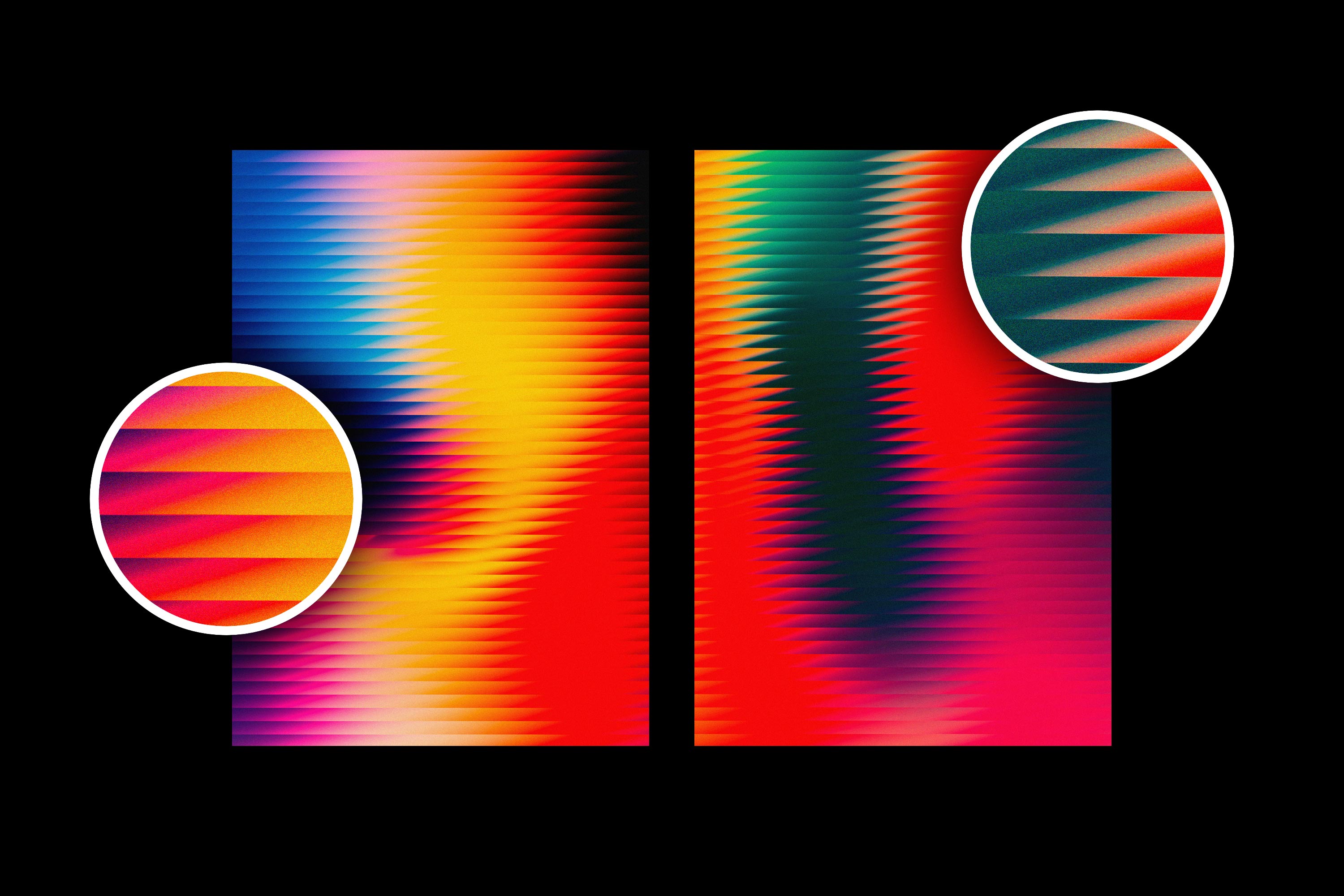 Slatted Glass Backgrounds Collection