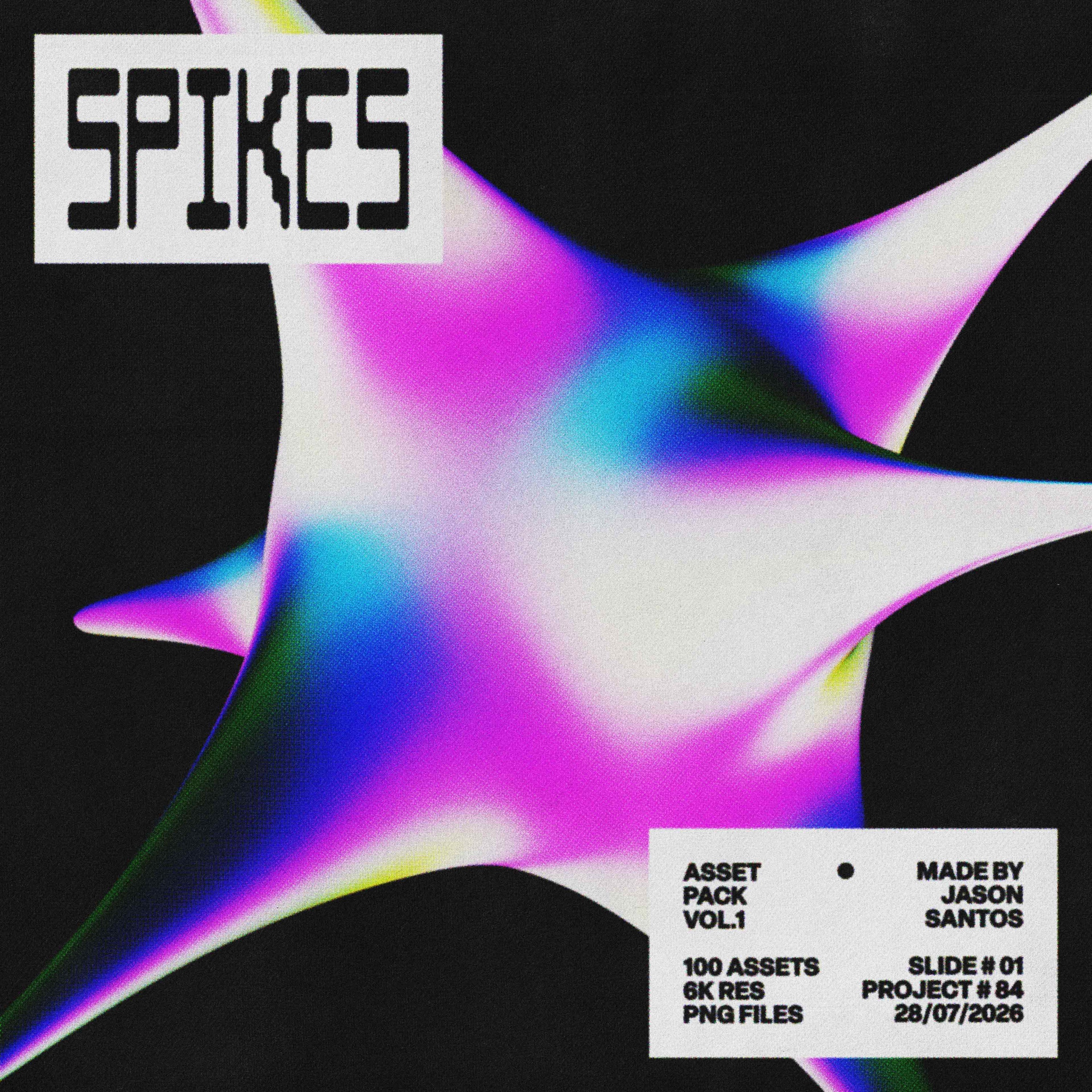 Spikes Asset Pack (Vol.1) Star Burst Shapes Jason Santos