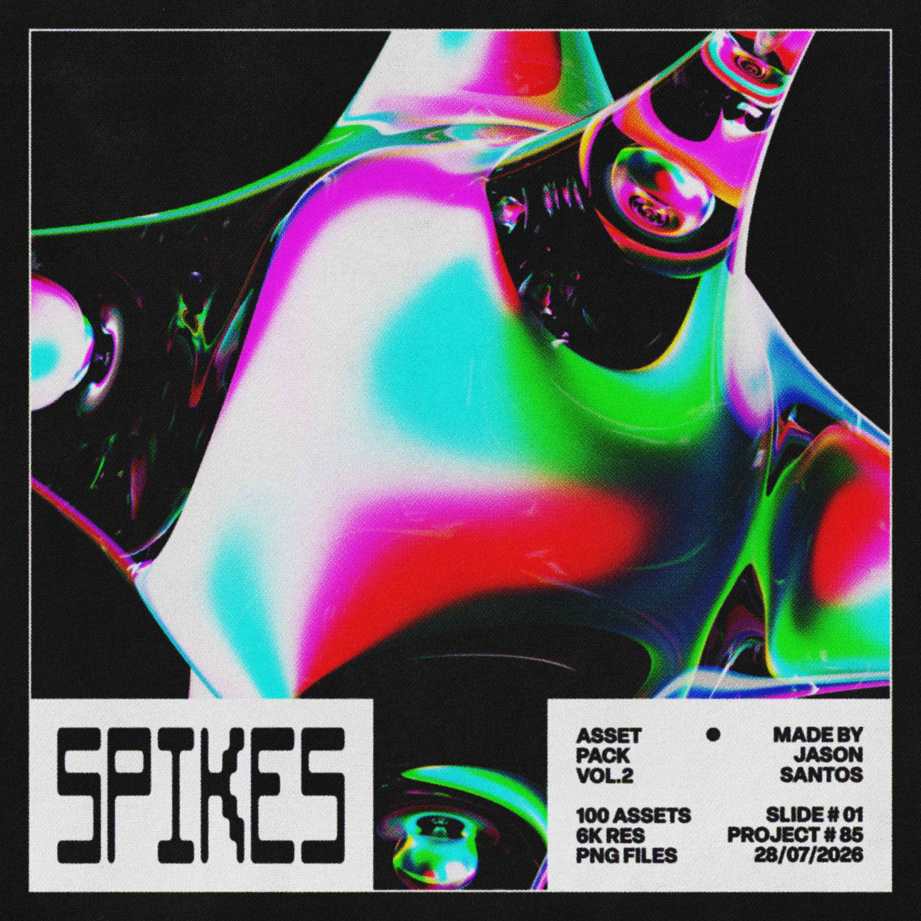Spikes Asset Pack (Vol.2) Glass Starburst PNGs Jason Santos